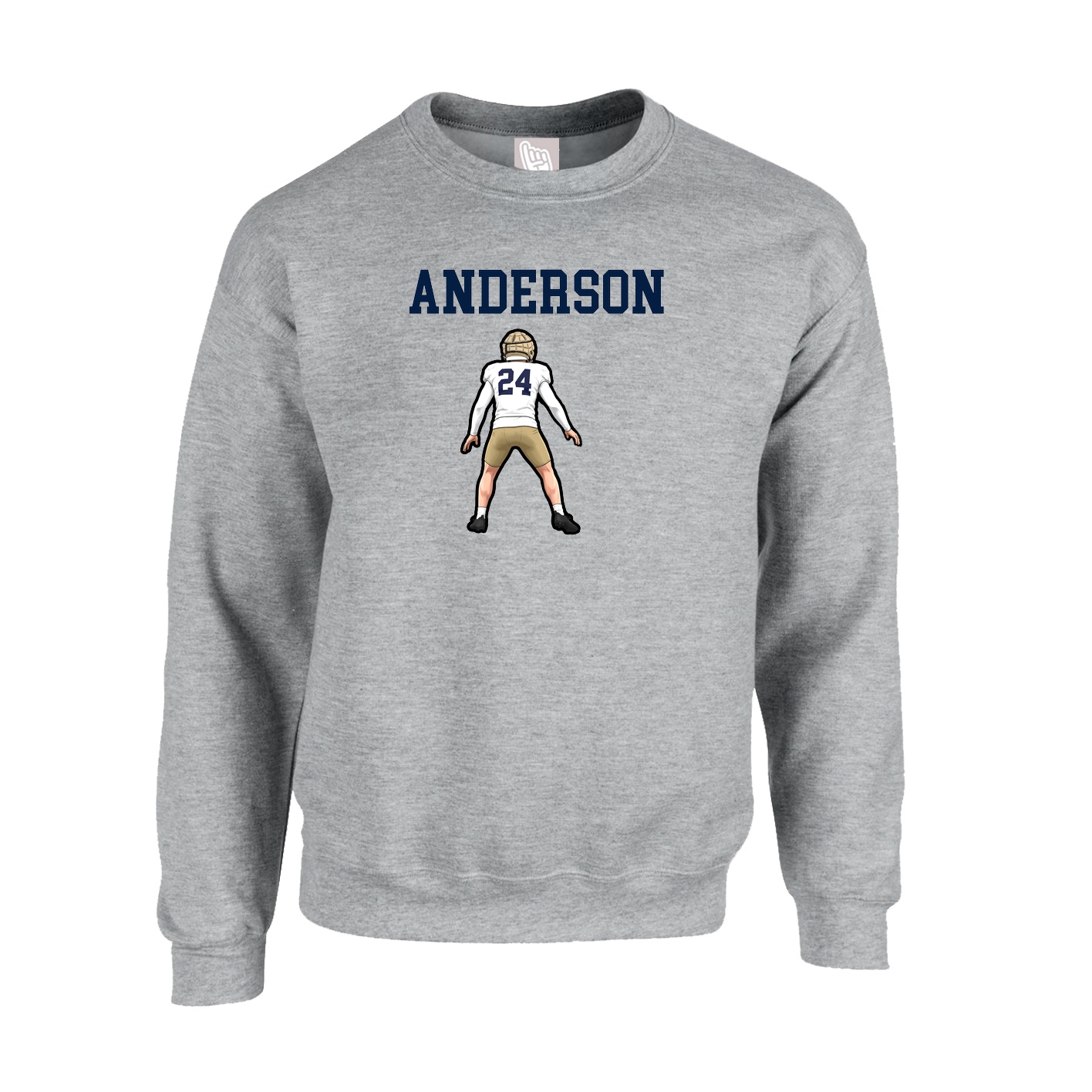 Fleece Crew — Shirsey in Grey