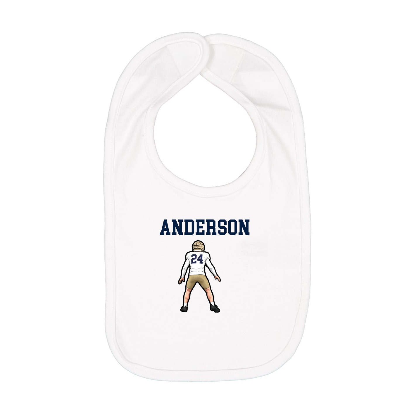 Infant Bib — Shirsey in White