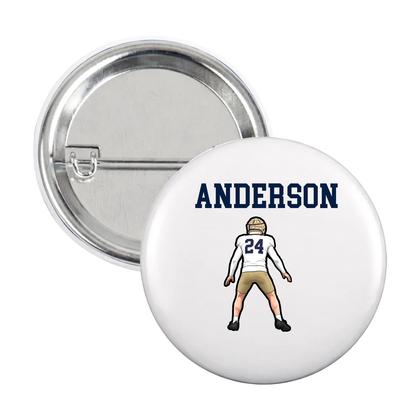 Game Day Button — Shirsey in White