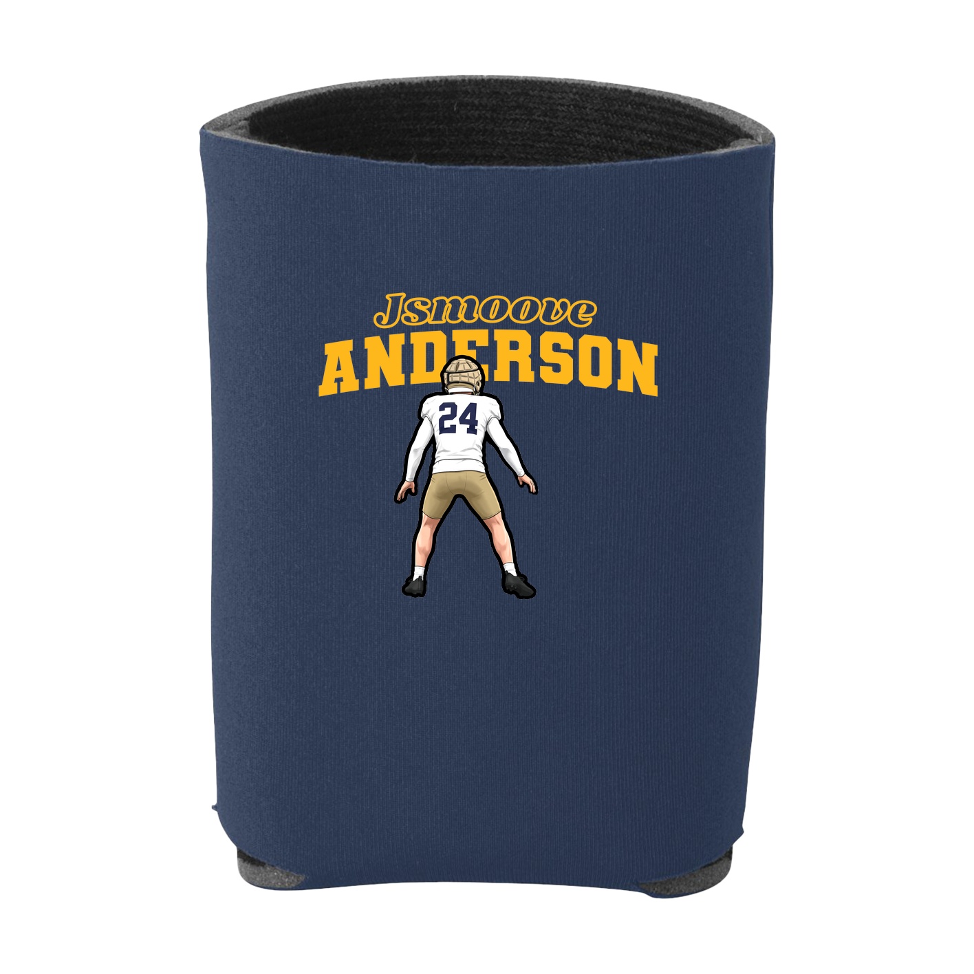 Can Holder — Name Arch in Navy