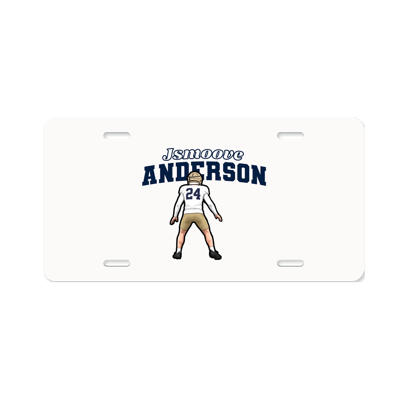 License Plate — Name Arch in Classic
