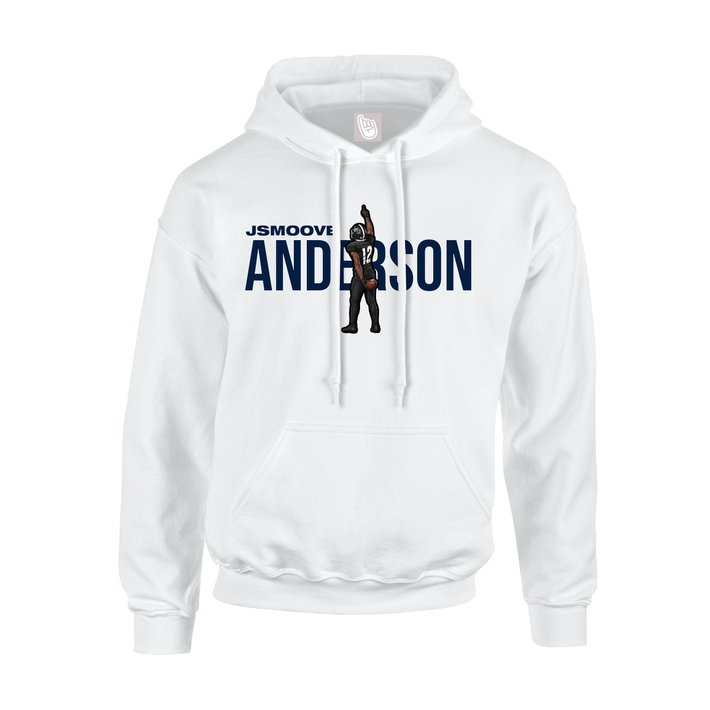 Youth Hoodie — Player Name in White