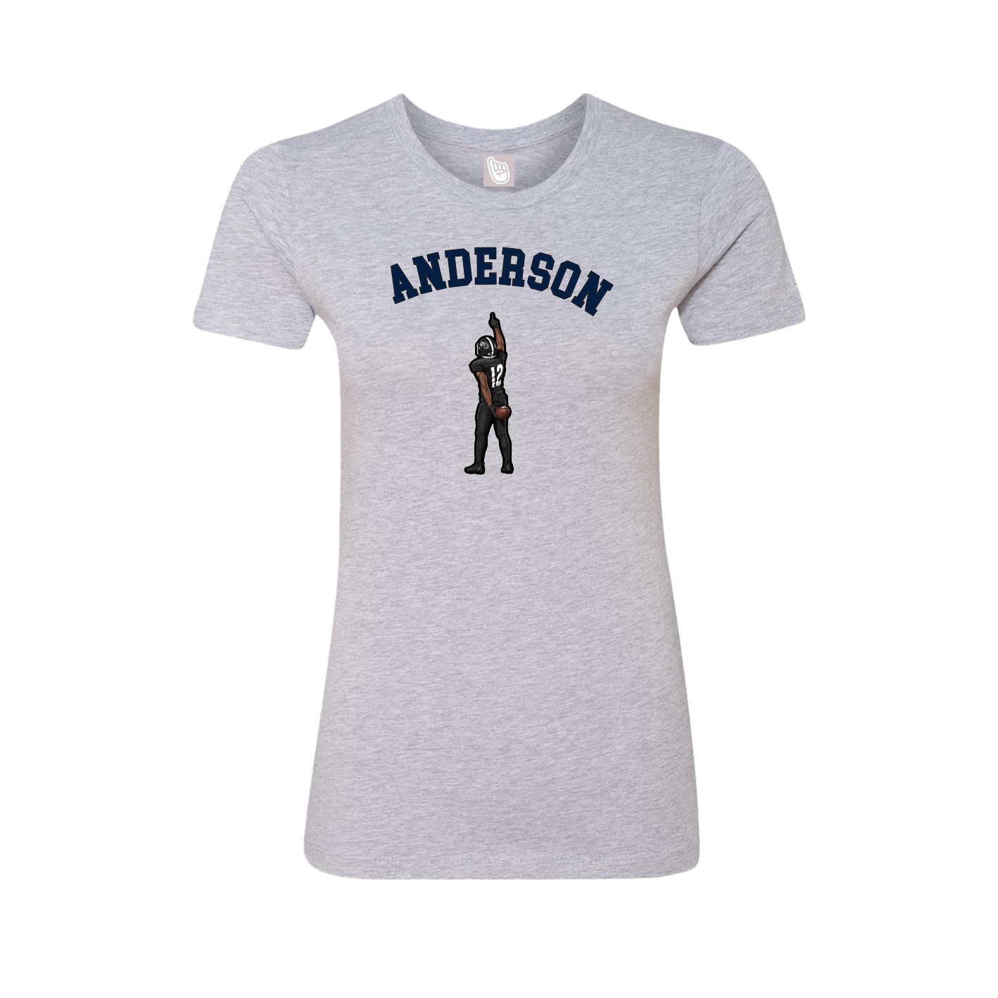 Fitted Women's Tee — Shirsey Arch in Grey