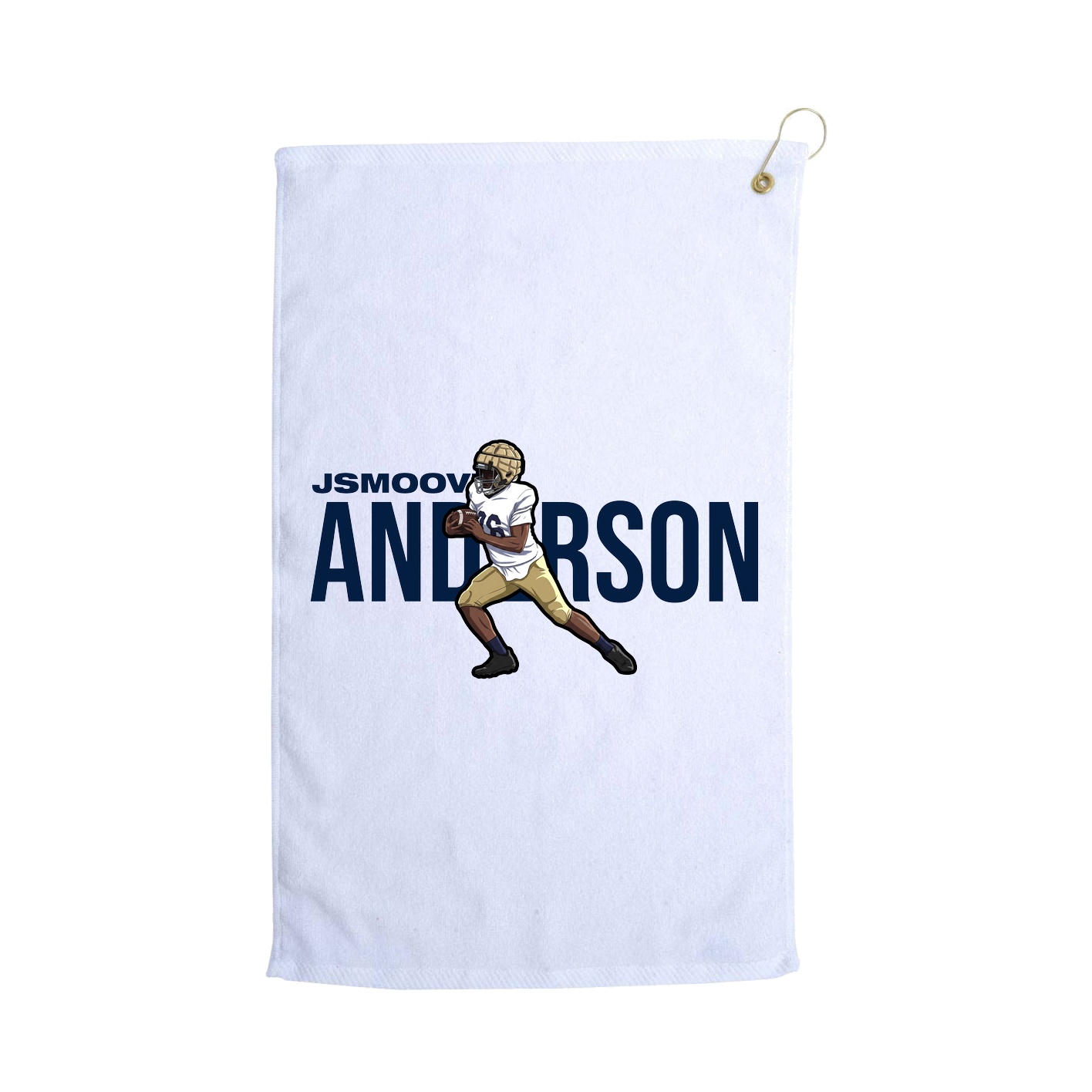 Golf Towel — Player Name in White