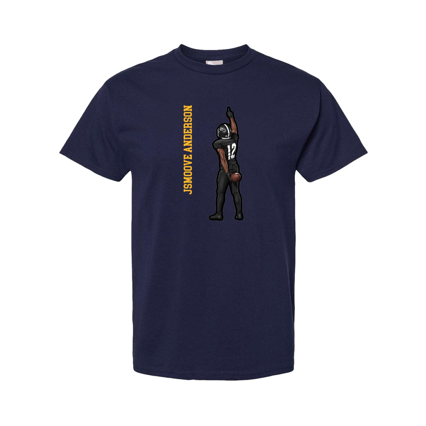 Youth Tee — Name Vertical in Navy