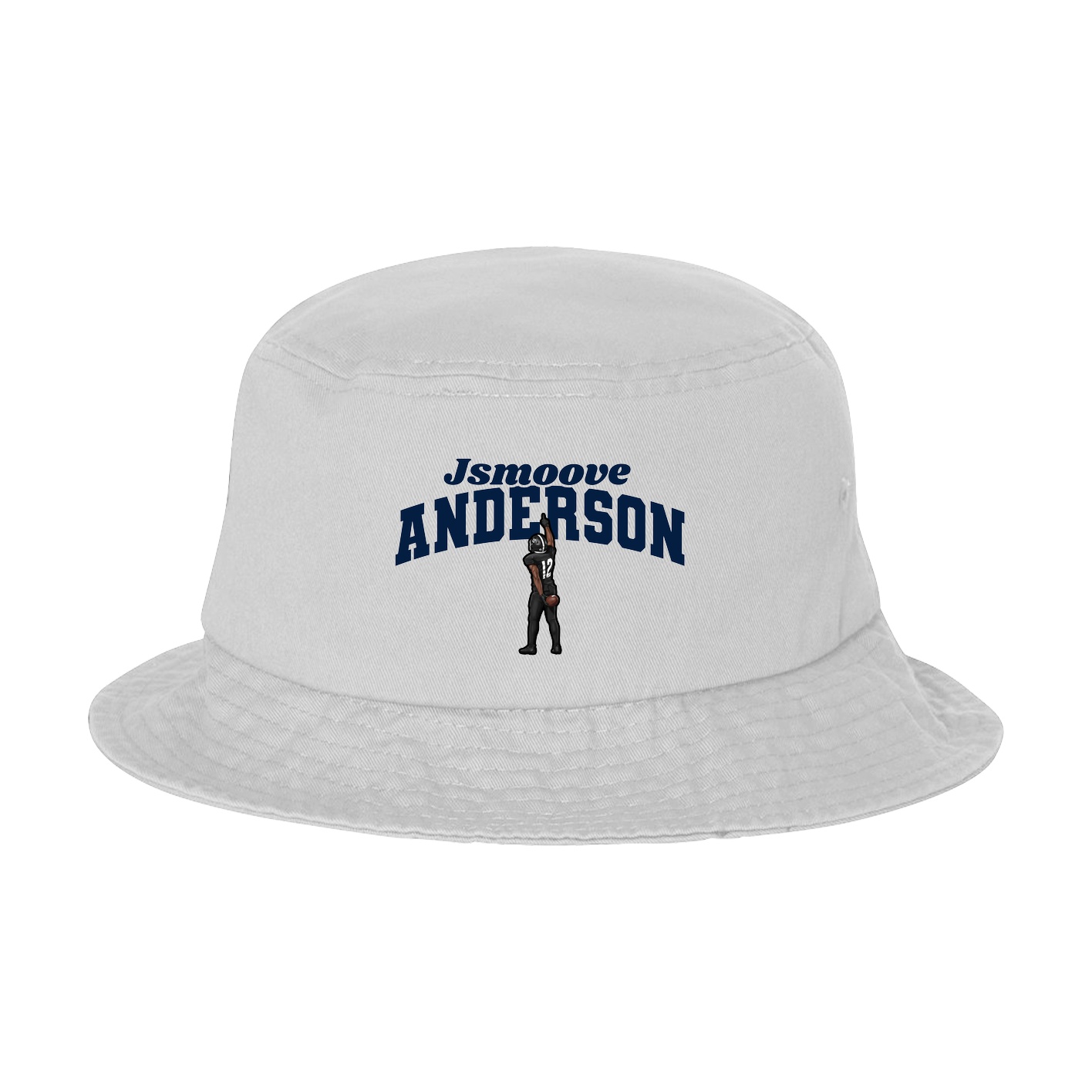 Bucket Cap — Signature Arch in White