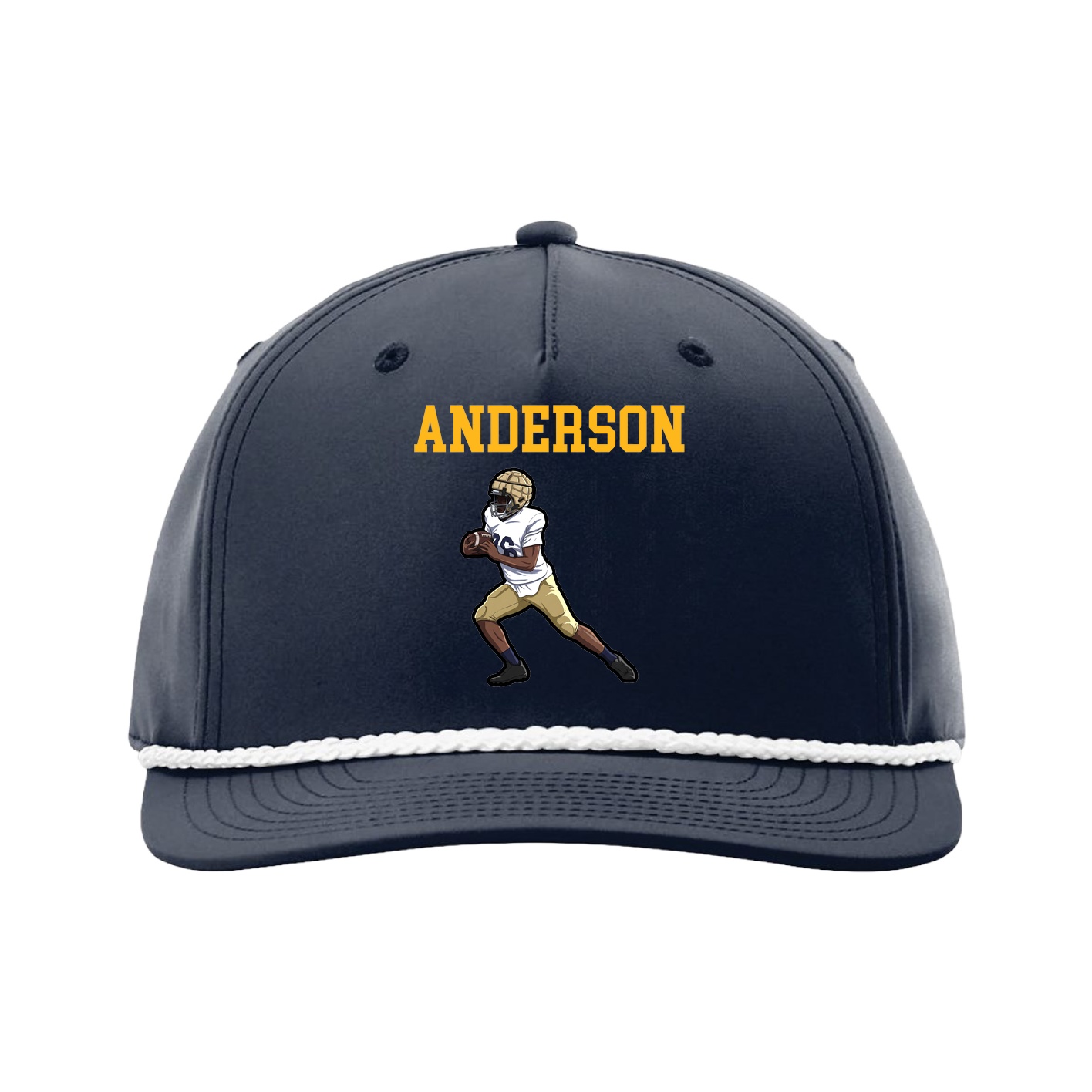 Five-Panel Classic Rope Cap — Shirsey in Navy