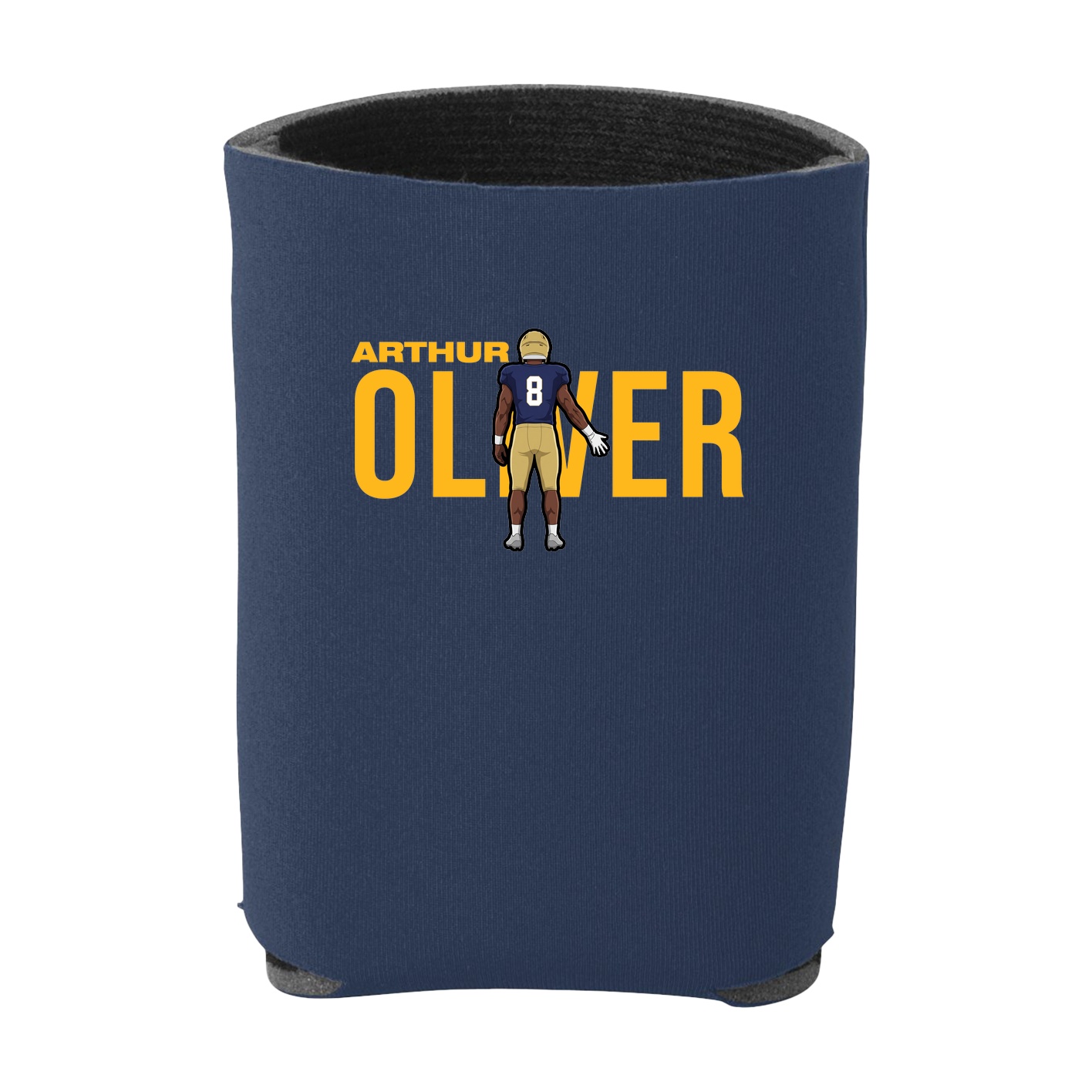 Can Holder — Player Name in Navy