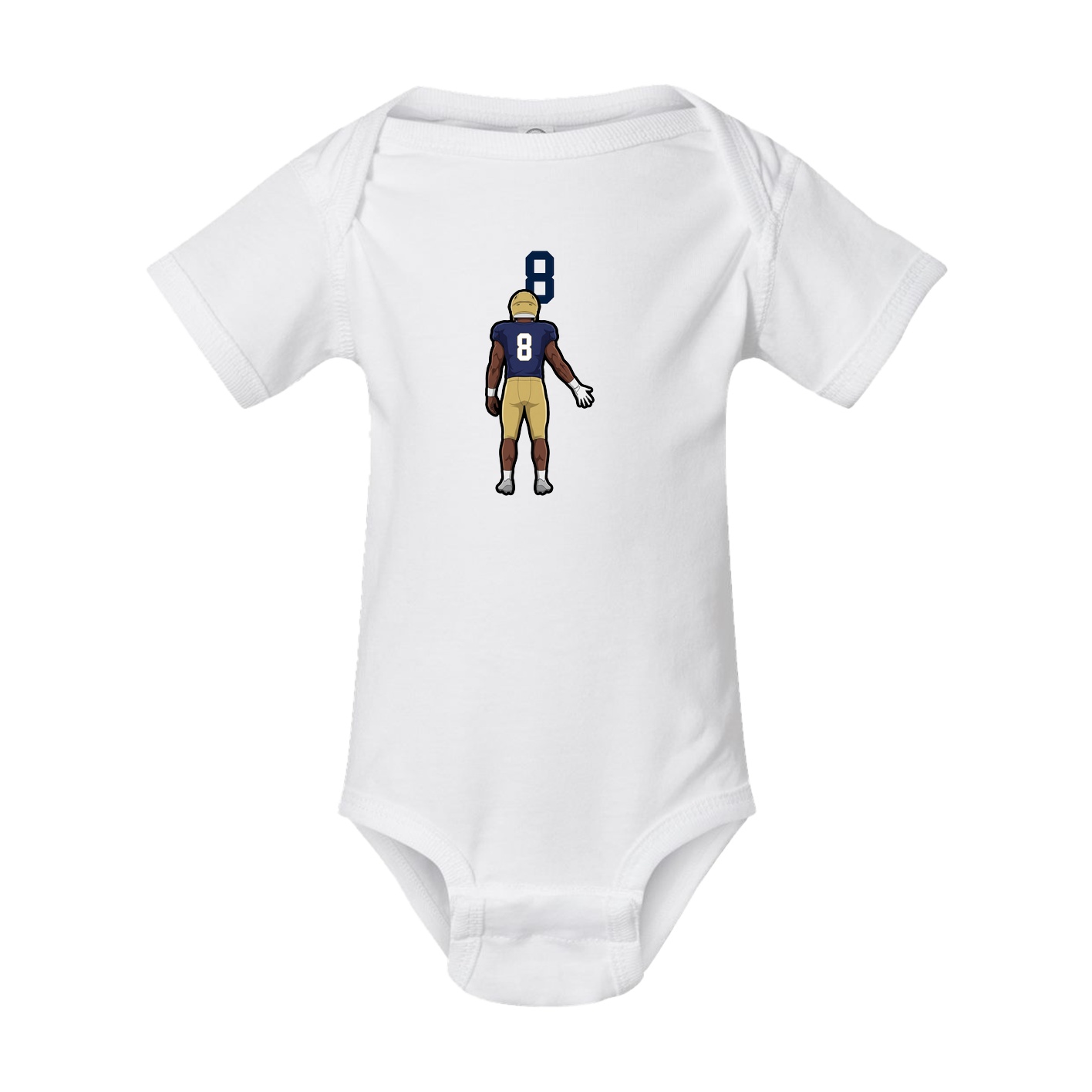 Baby Onesie — Number Top in White