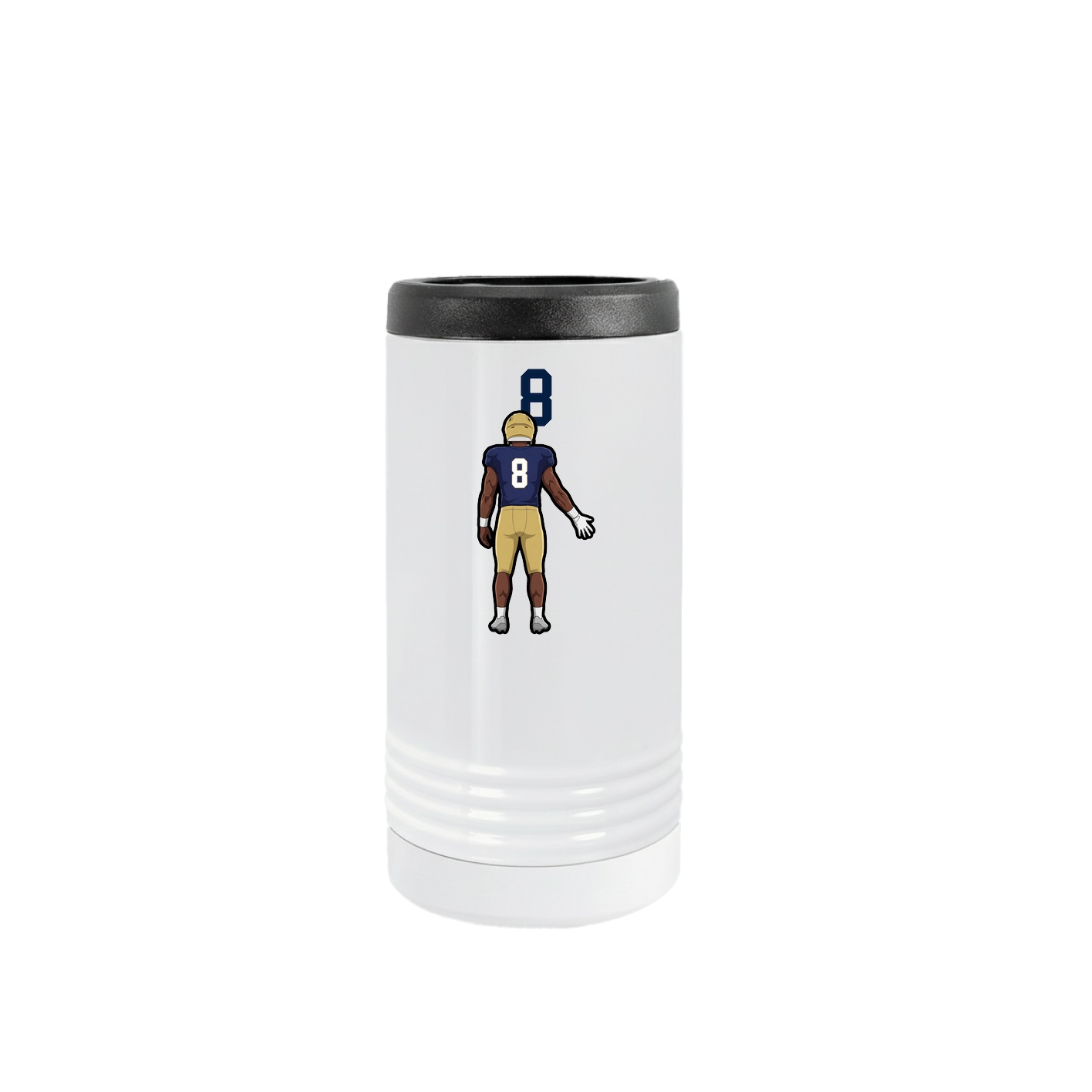 Slim Beverage Holder — Number Top in White