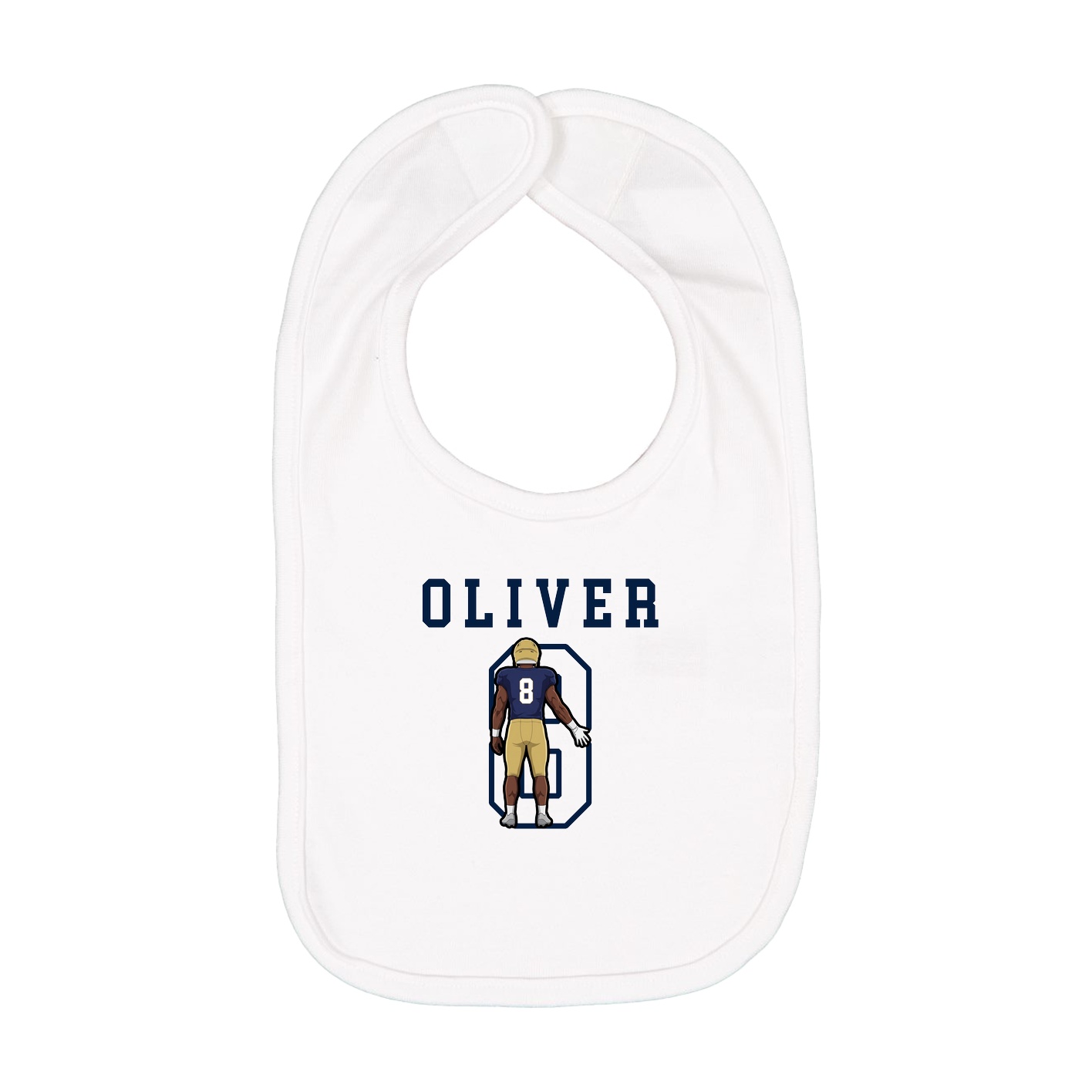 Infant Bib — Shirsey in White