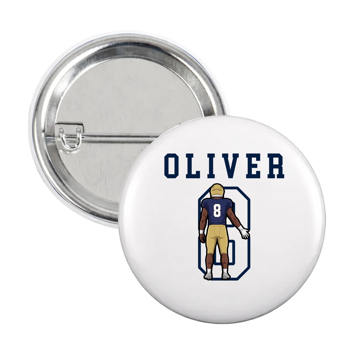 Game Day Button — Shirsey in White