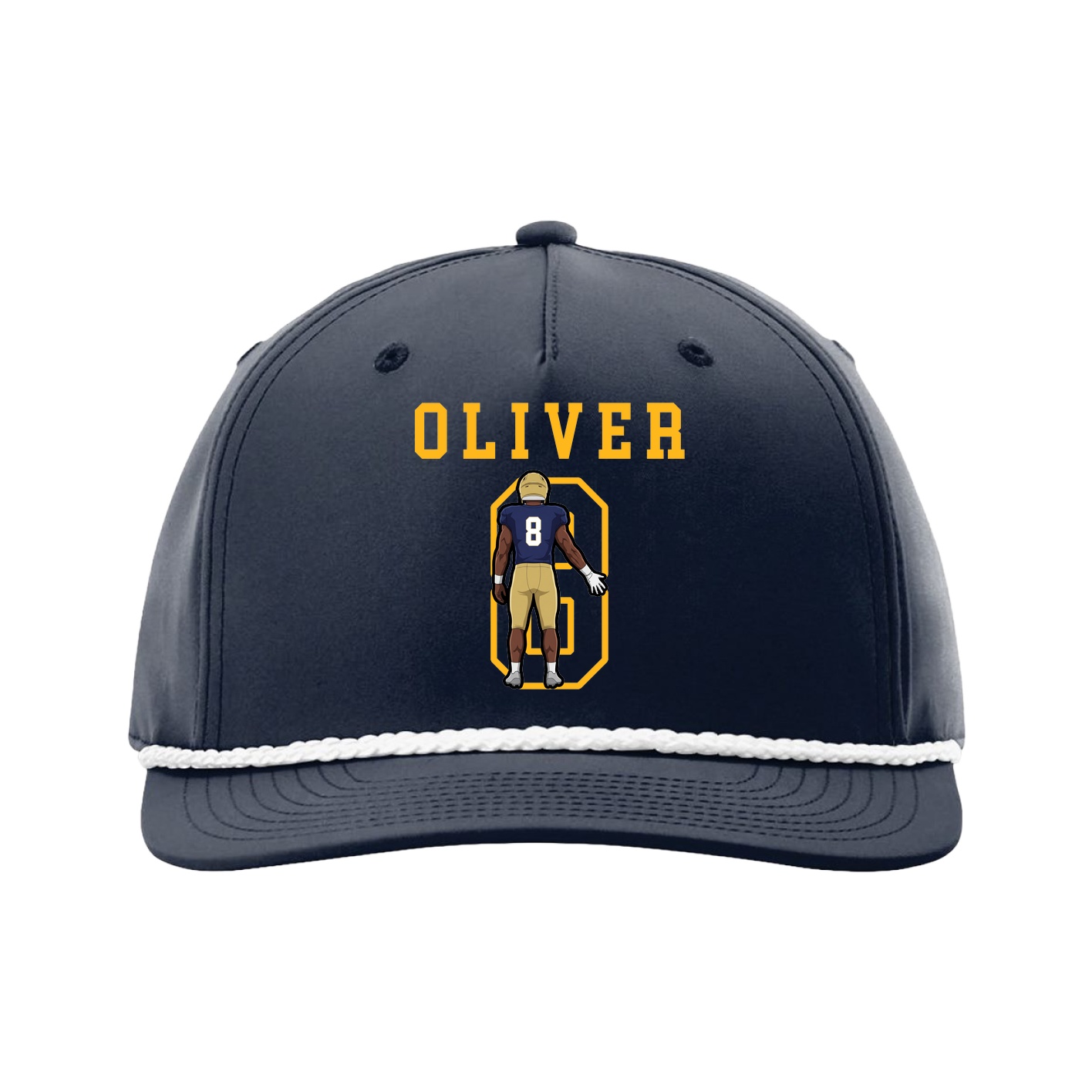 Five-Panel Classic Rope Cap — Shirsey in Navy