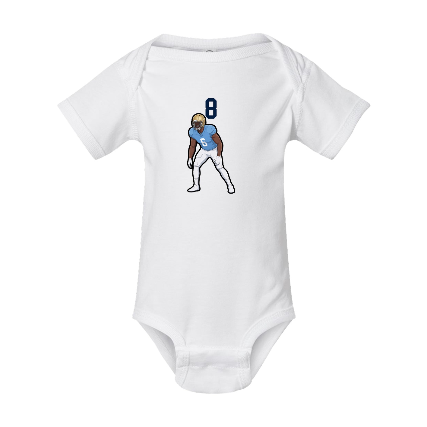 Baby Onesie — Number Top in White