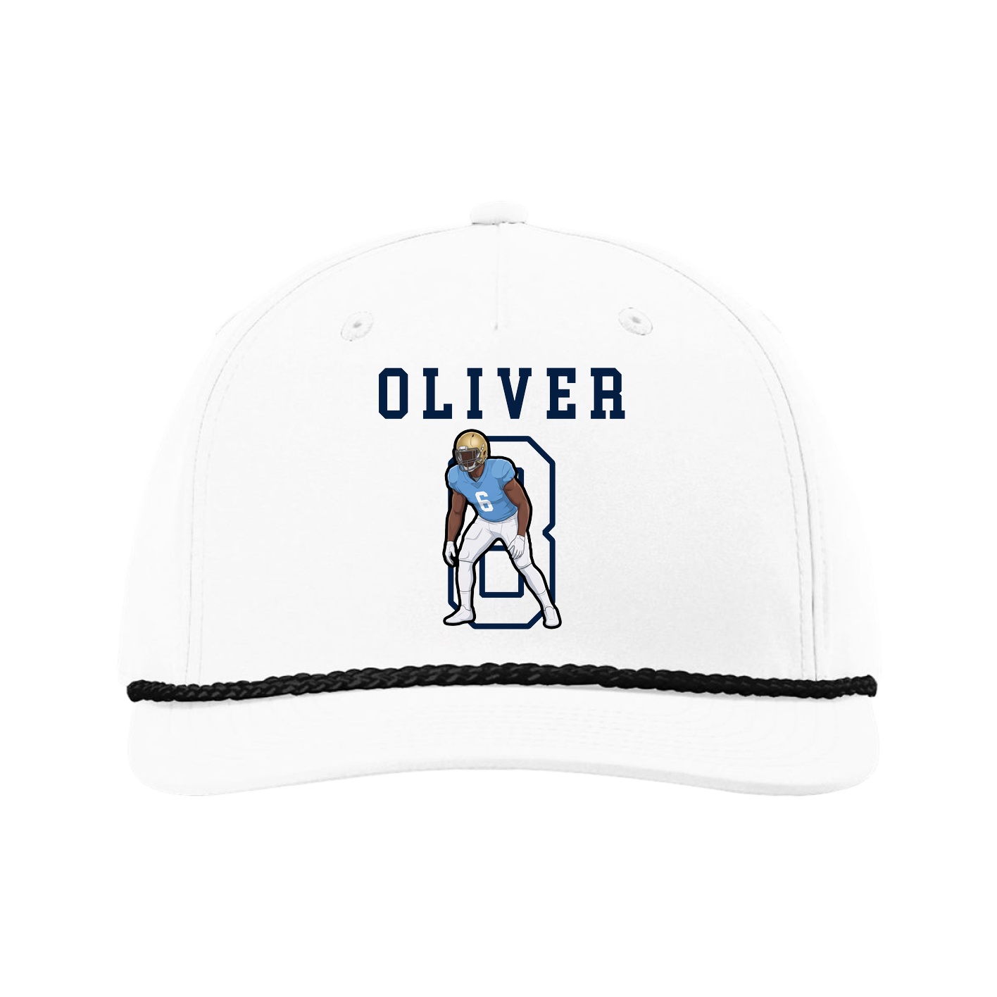 Five-Panel Classic Rope Cap — Shirsey in White