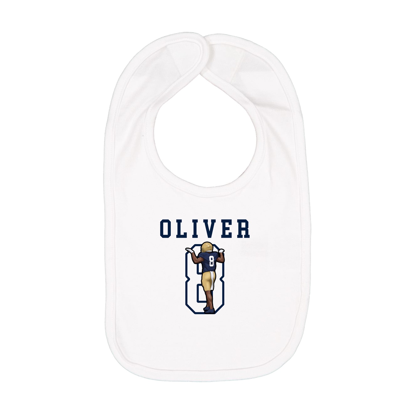 Infant Bib — Shirsey in White