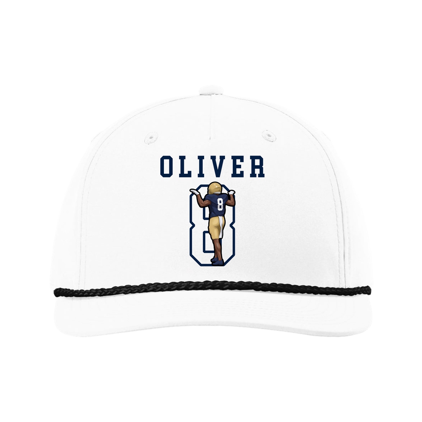 Five-Panel Classic Rope Cap — Shirsey in White