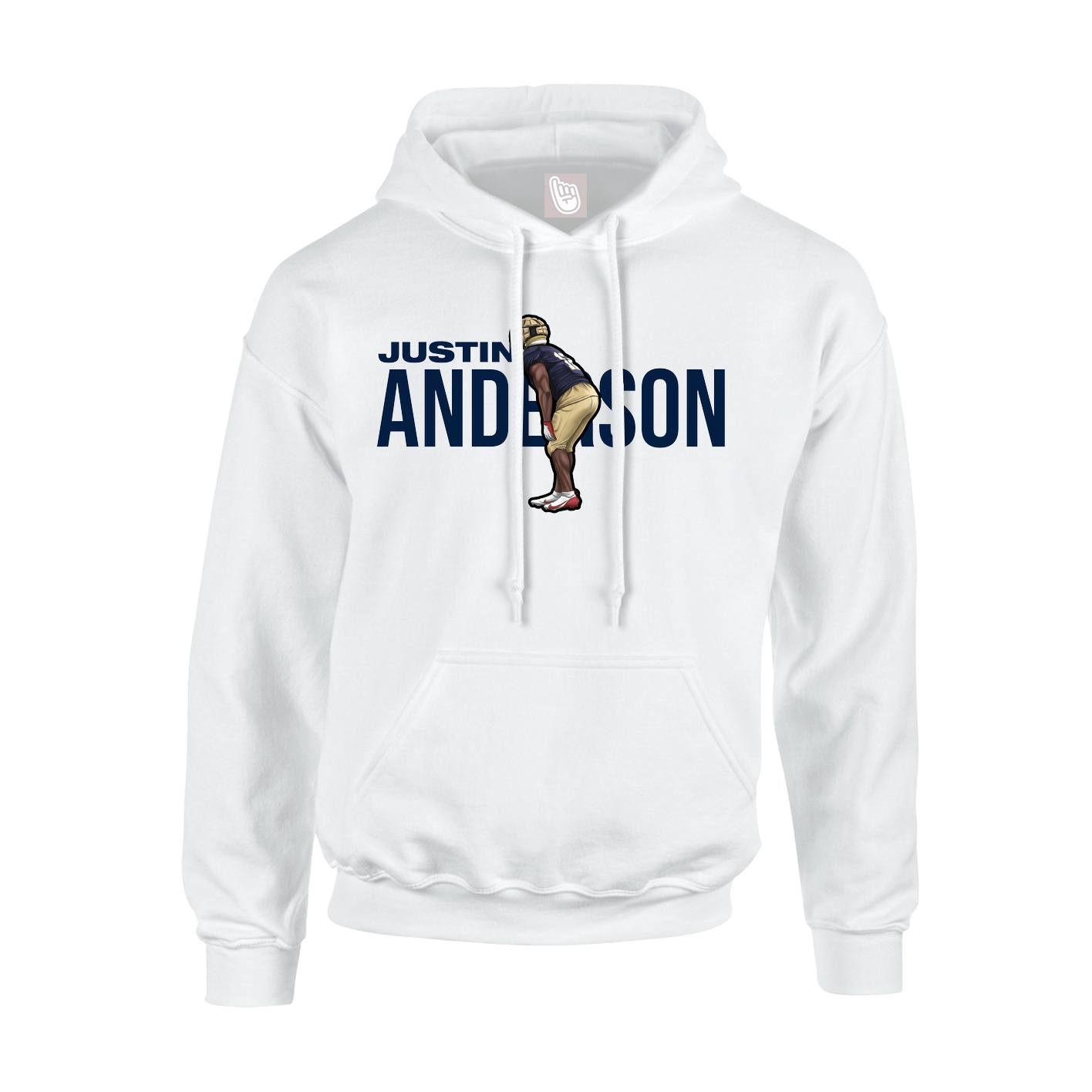Youth Hoodie — Player Name in White