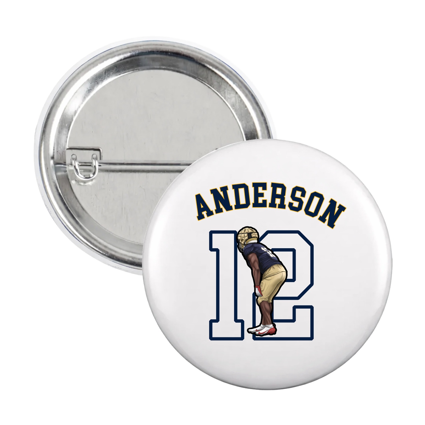 Game Day Button — Shirsey Arch in White