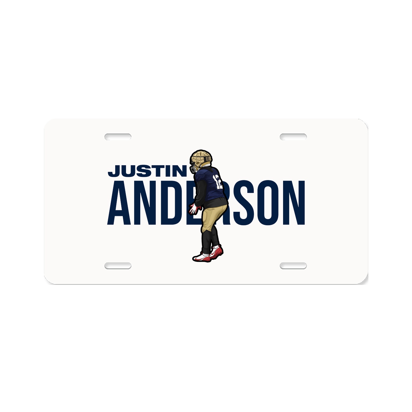 License Plate — Player Name in Classic