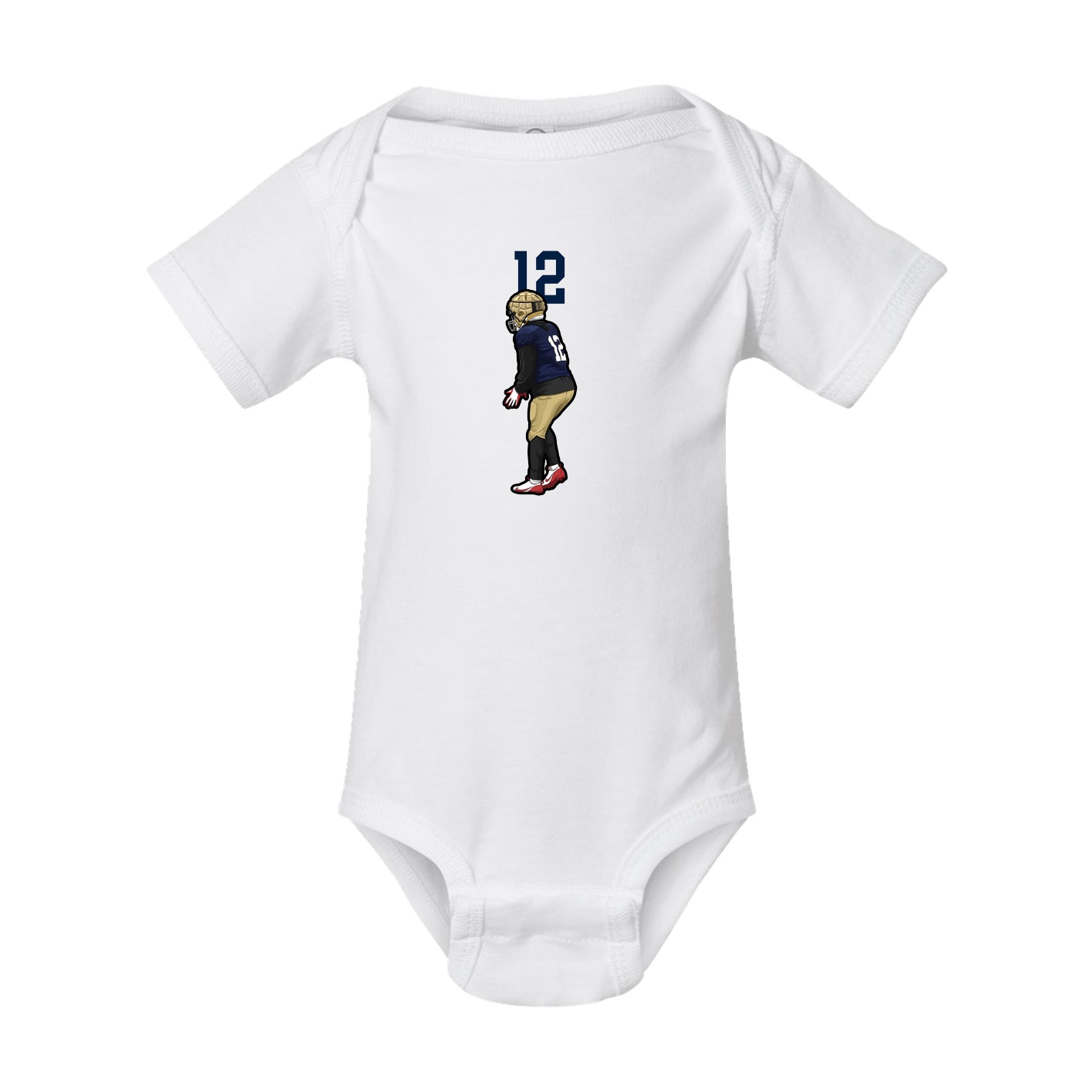 Baby Onesie — Number Top in White
