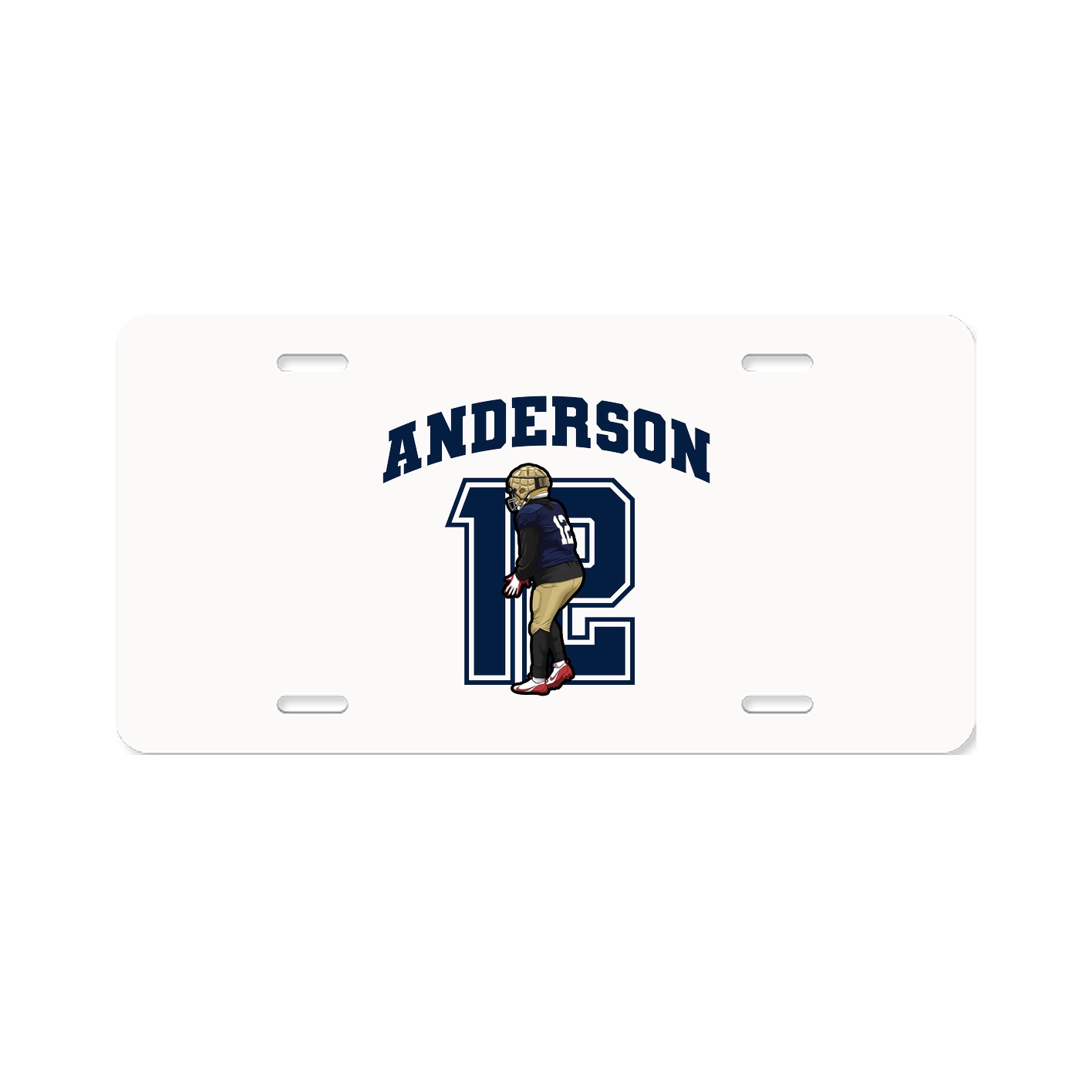License Plate — Number in Classic