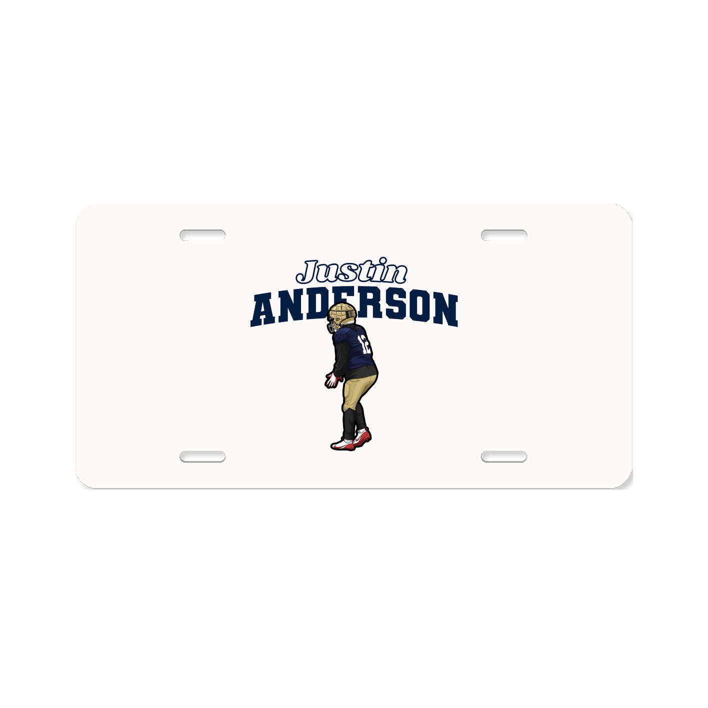 License Plate — Name Arch in Classic