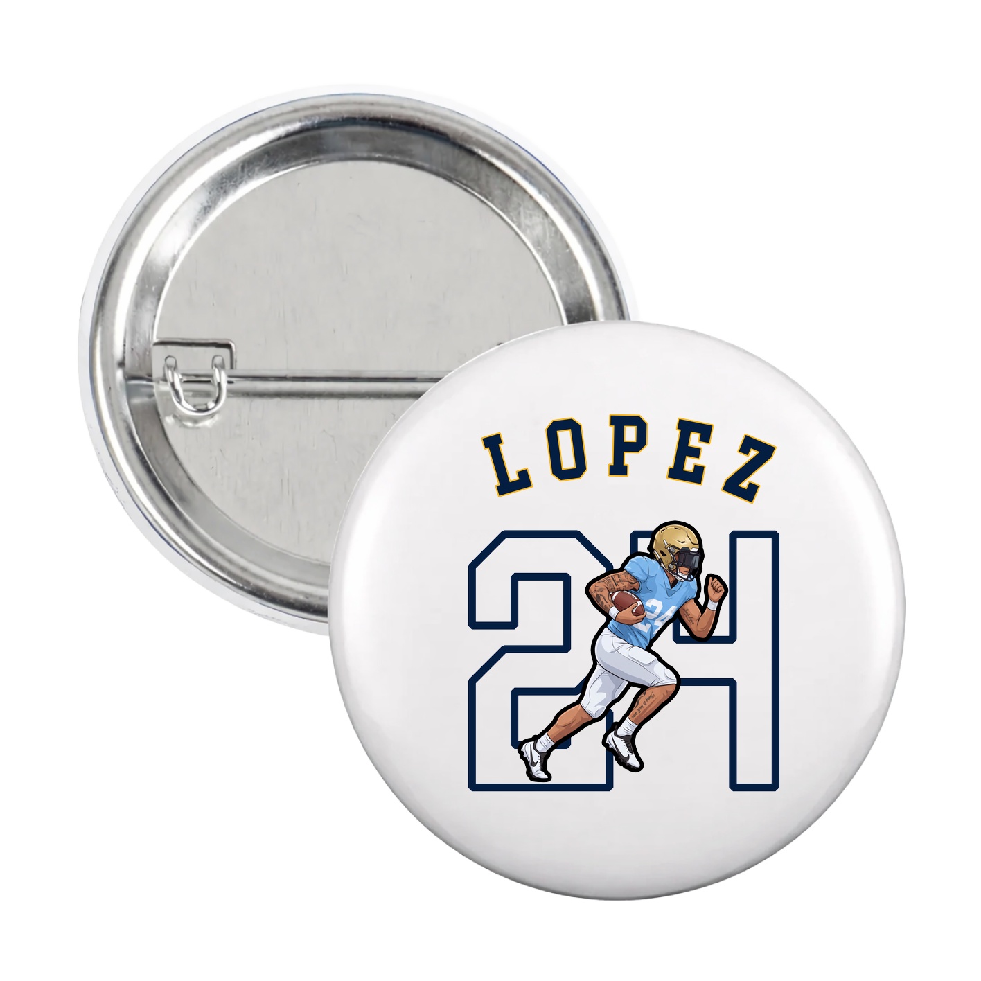 Game Day Button — Shirsey Arch in White