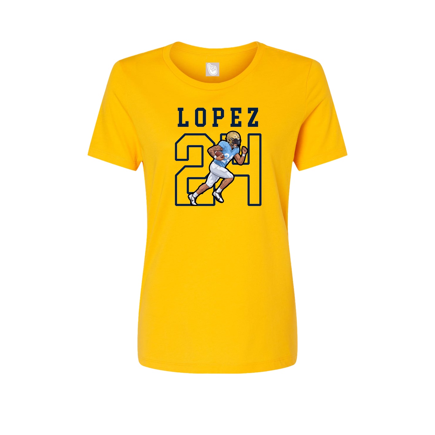 Fitted Women's Tee — Shirsey in Gold