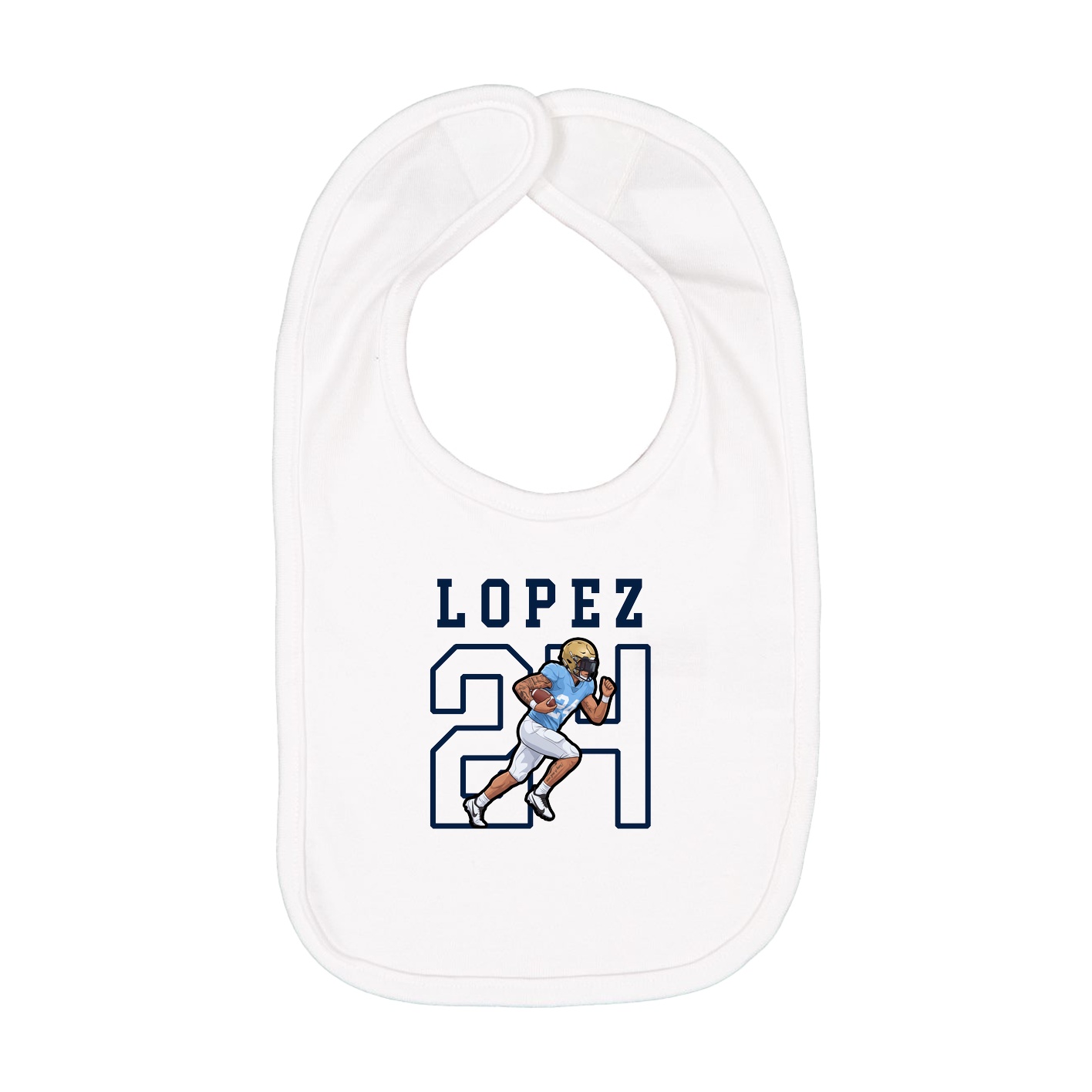 Infant Bib — Shirsey in White