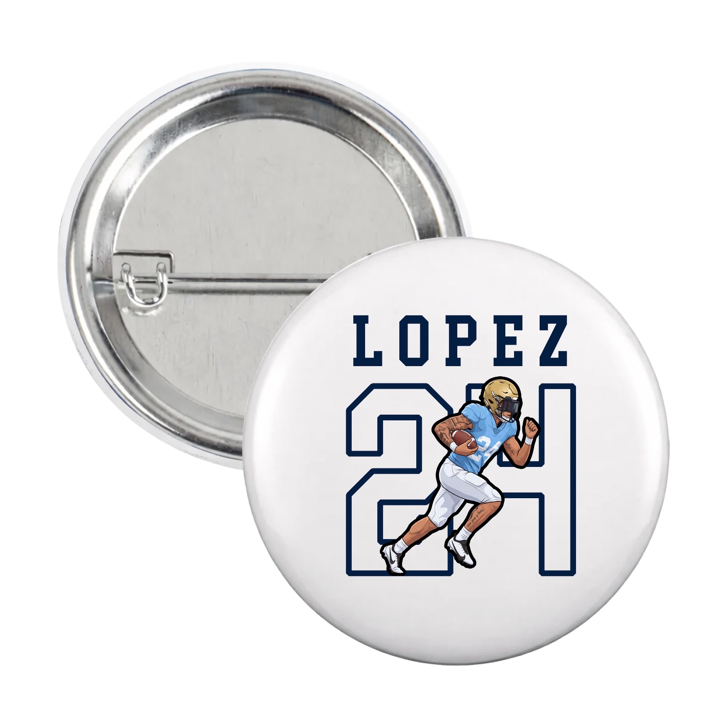 Game Day Button — Shirsey in White