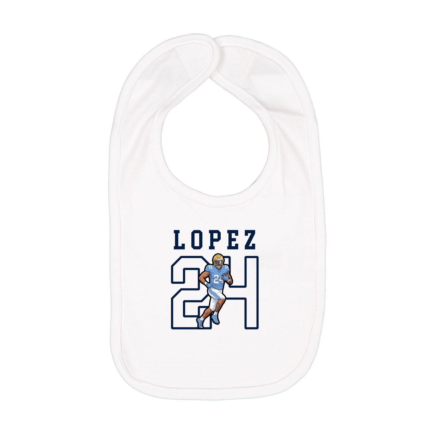 Infant Bib — Shirsey in White