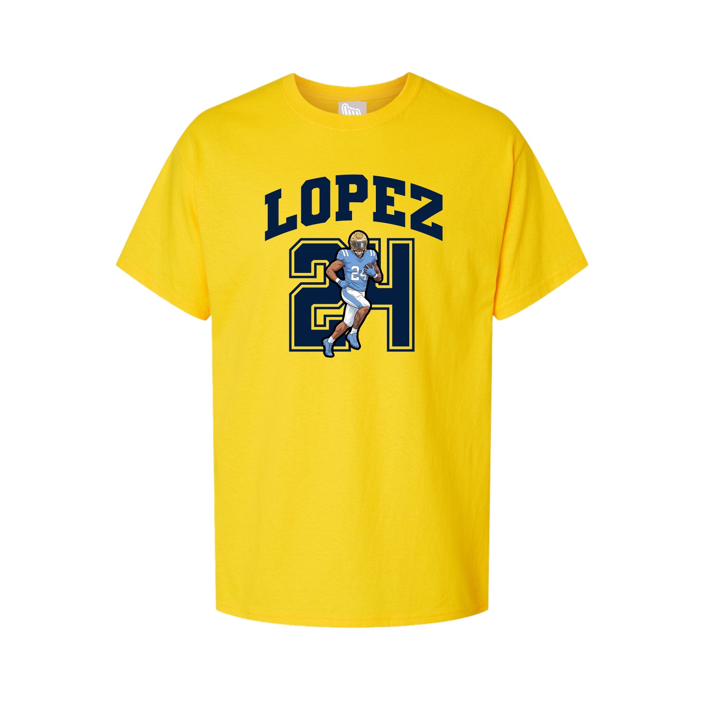 Youth Tee — Number in Gold