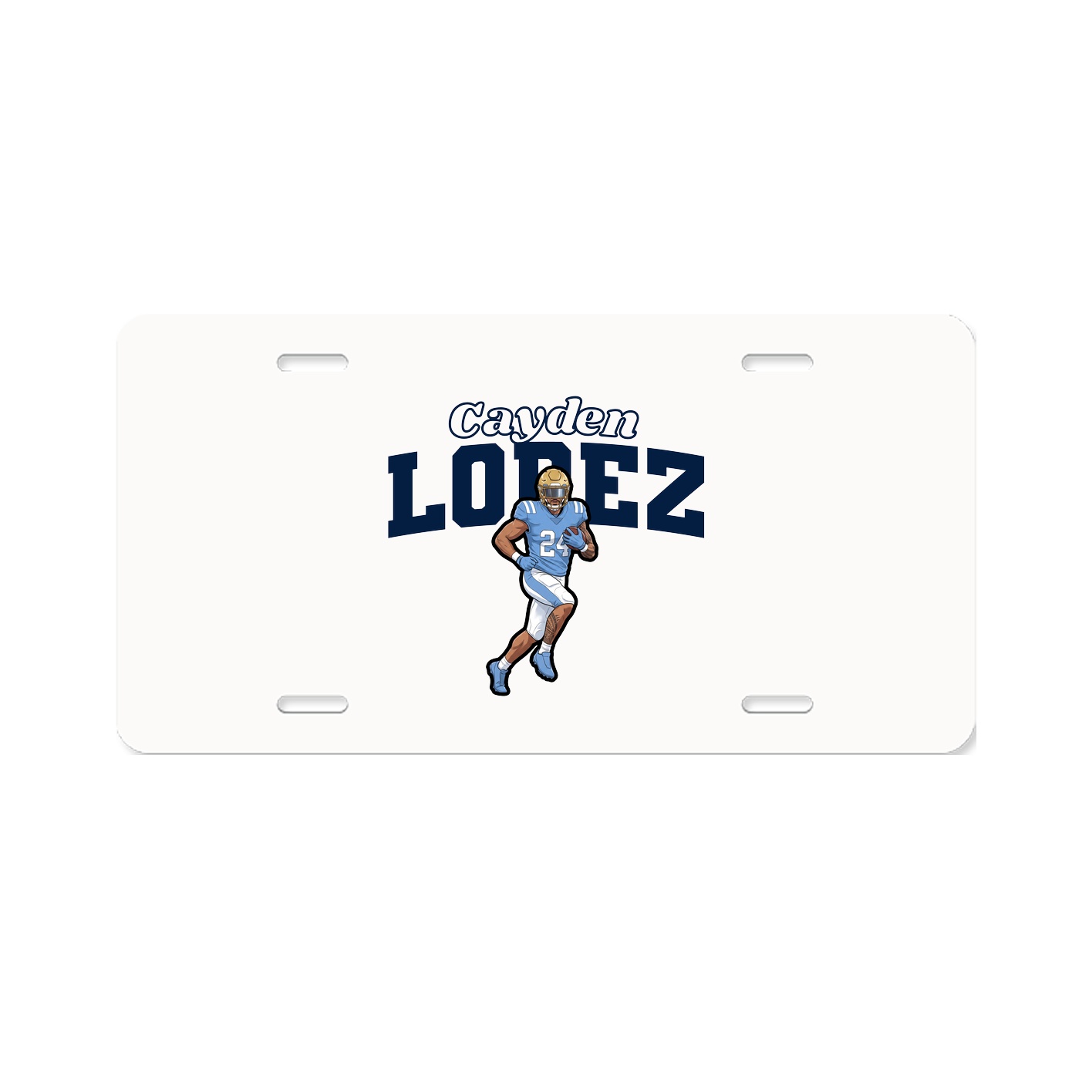 License Plate — Name Arch in Classic