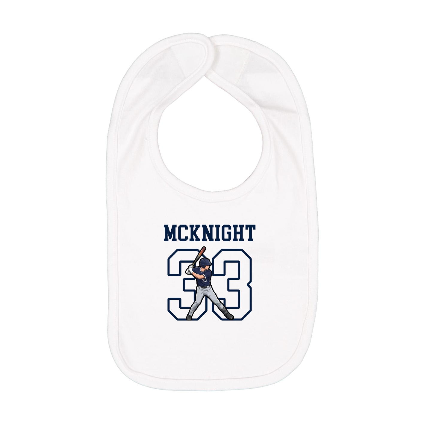 Infant Bib — Shirsey in White