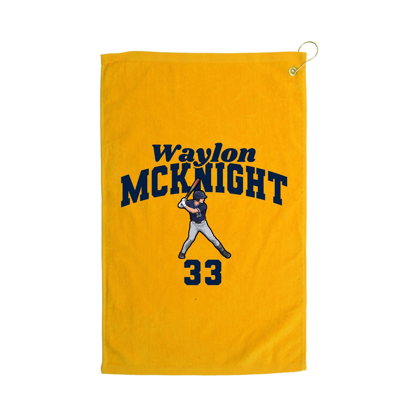 Golf Towel — Signature Arch in Gold