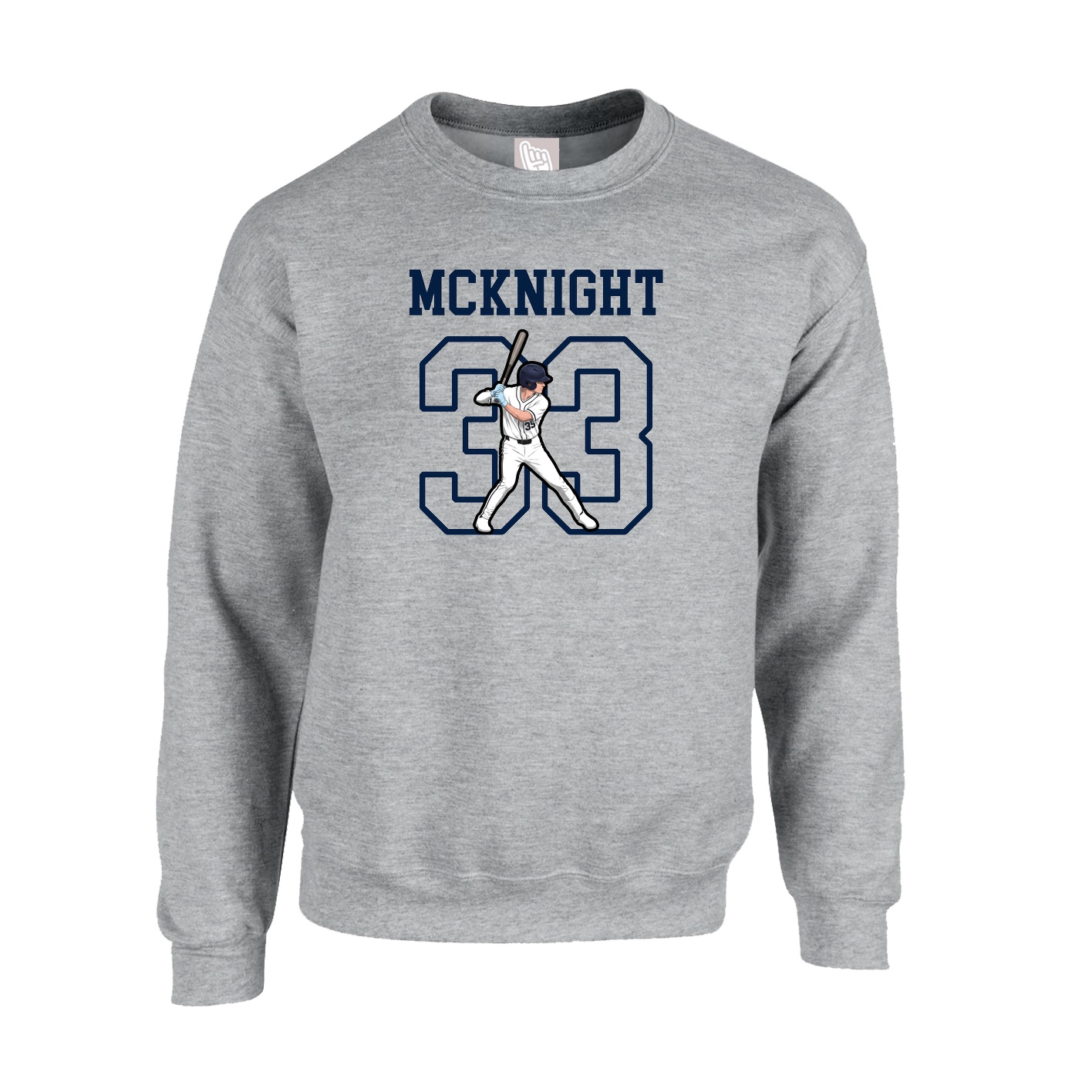 Fleece Crew — Shirsey in Grey