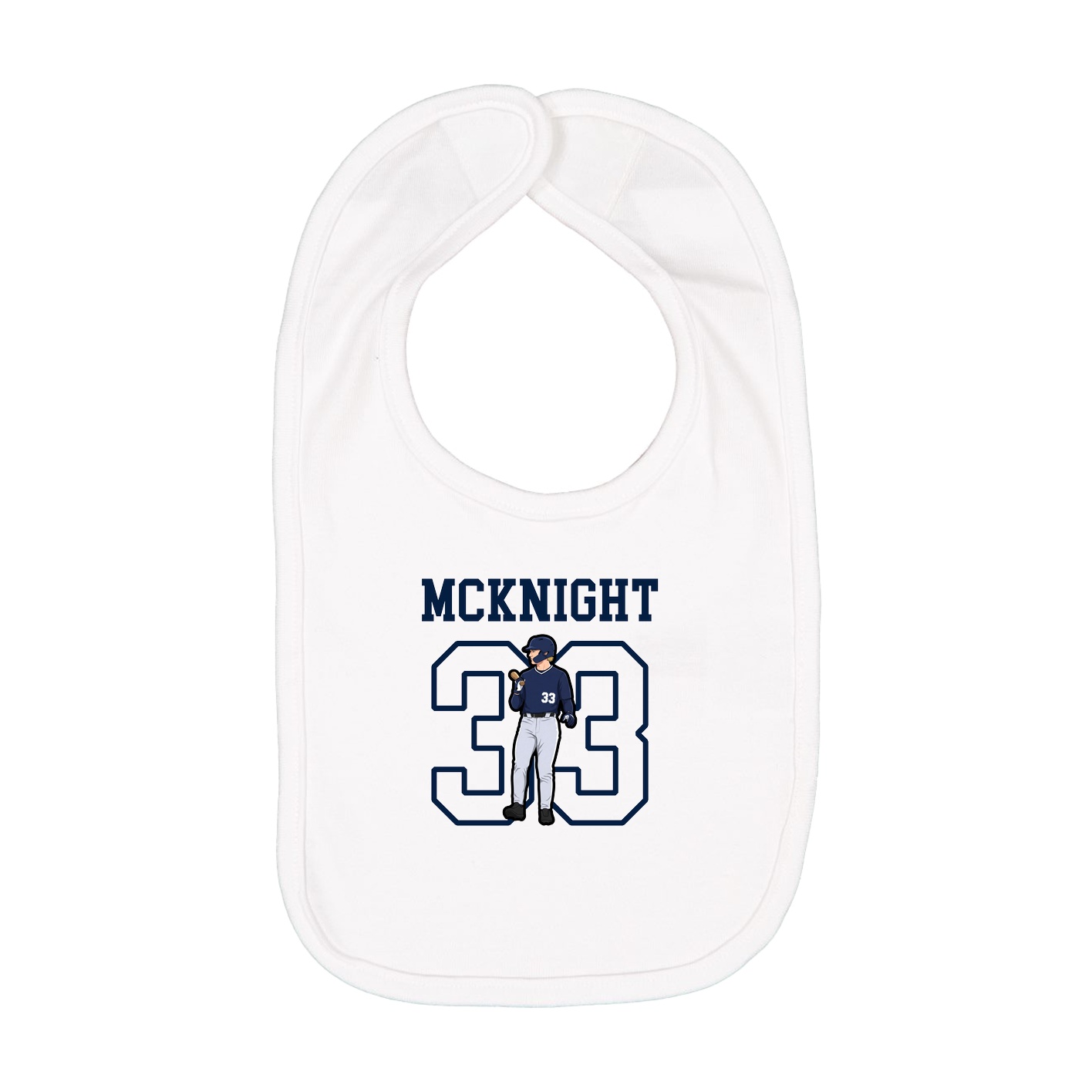 Infant Bib — Shirsey in White