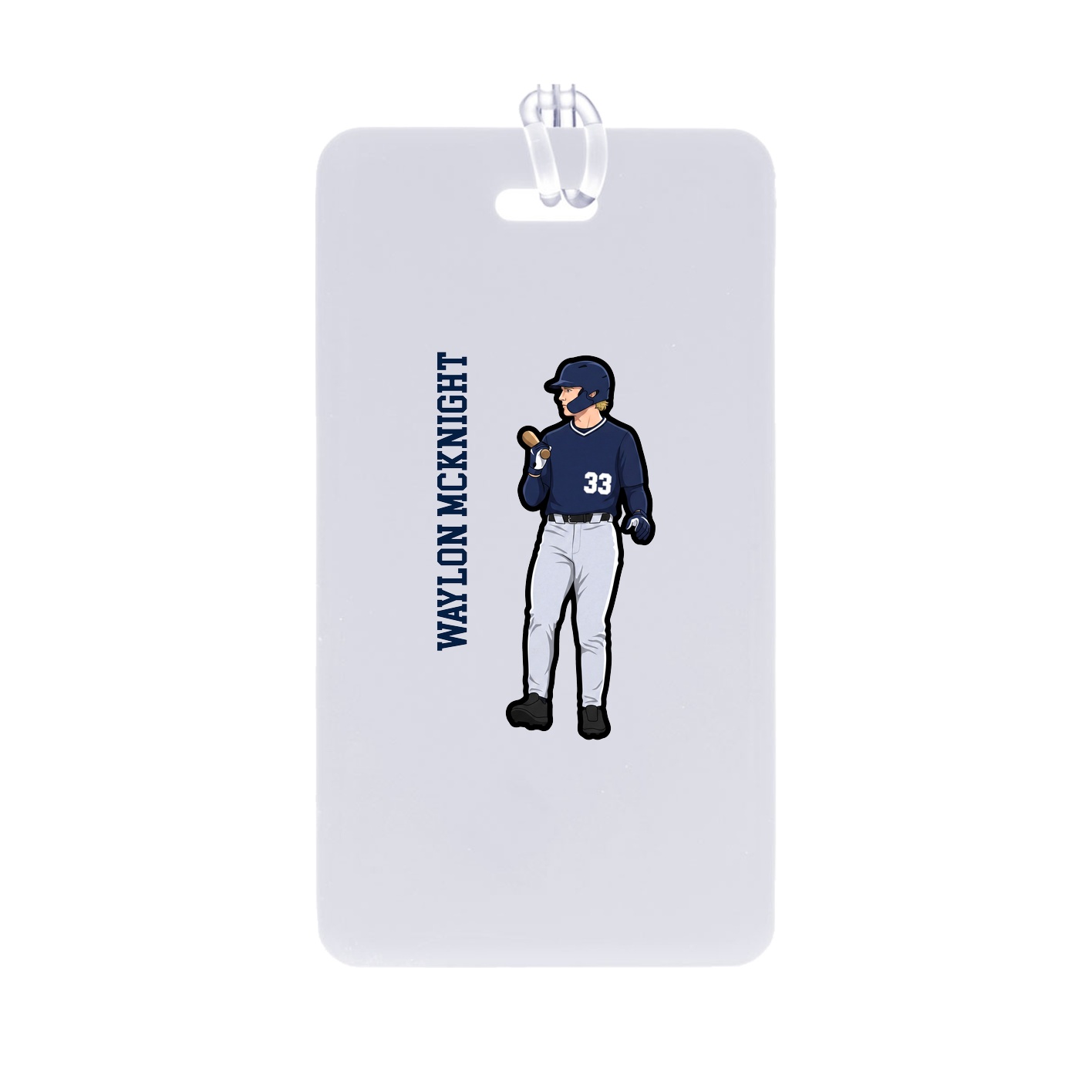 Bag Tag — Name Vertical in Classic