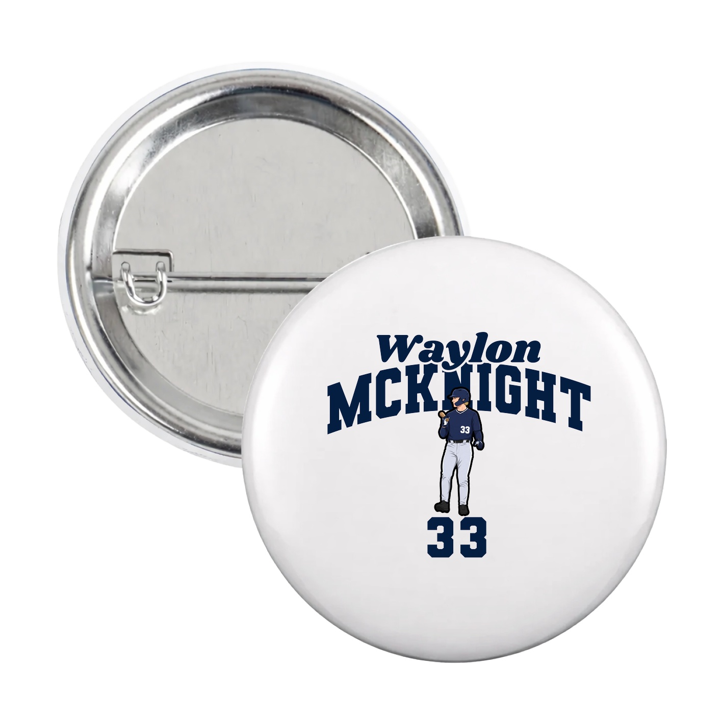 Game Day Button — Signature Arch in White
