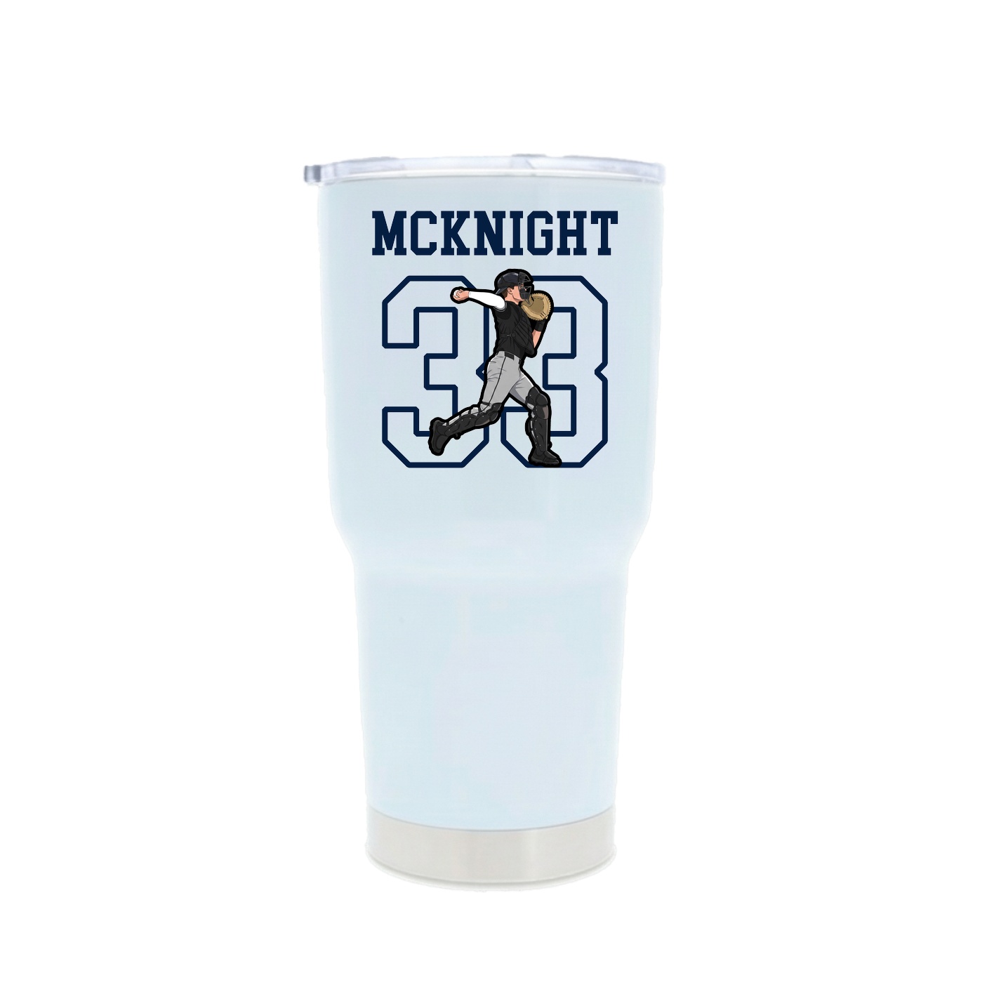 30oz Stainless Steel Tumbler — Shirsey in White