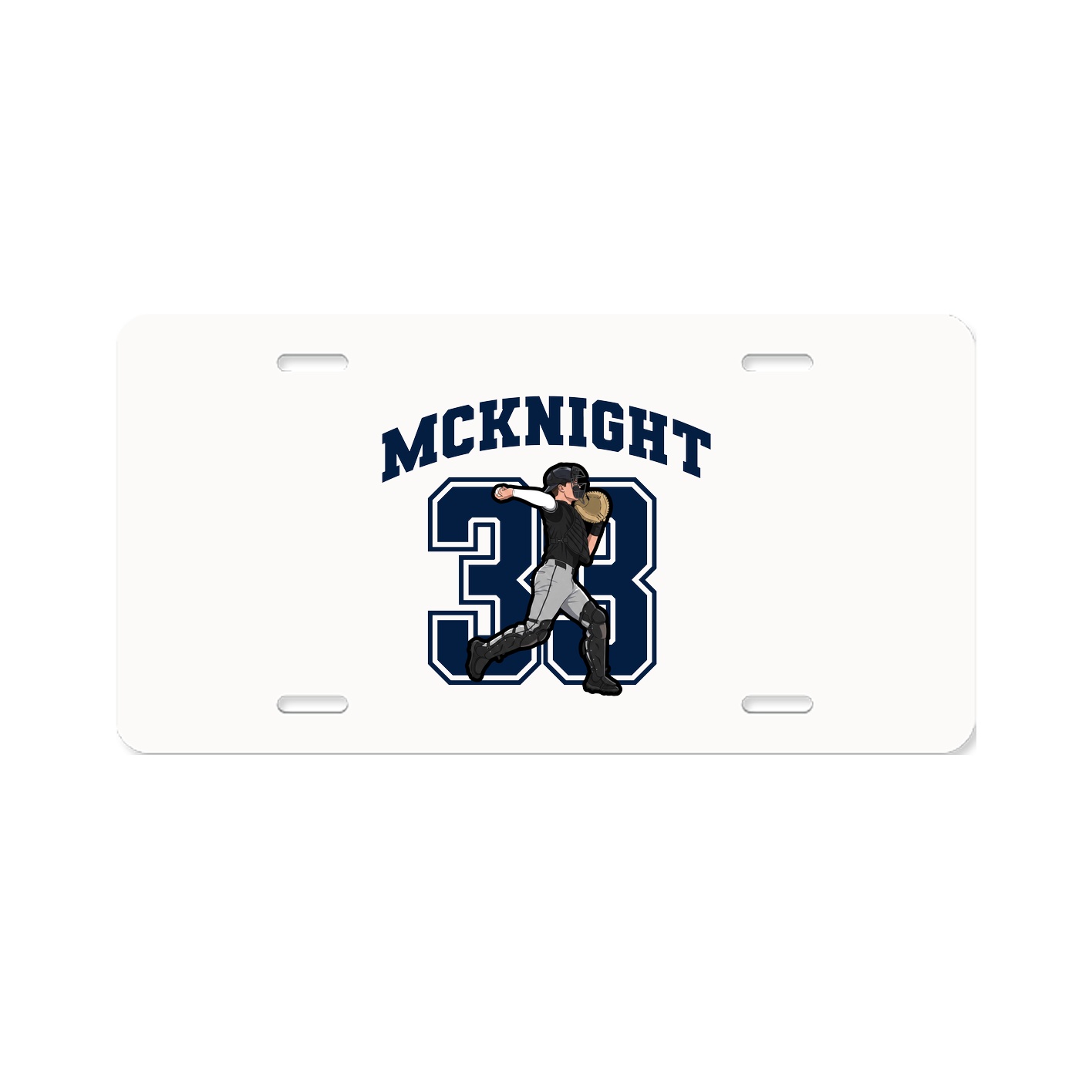 License Plate — Number in Classic