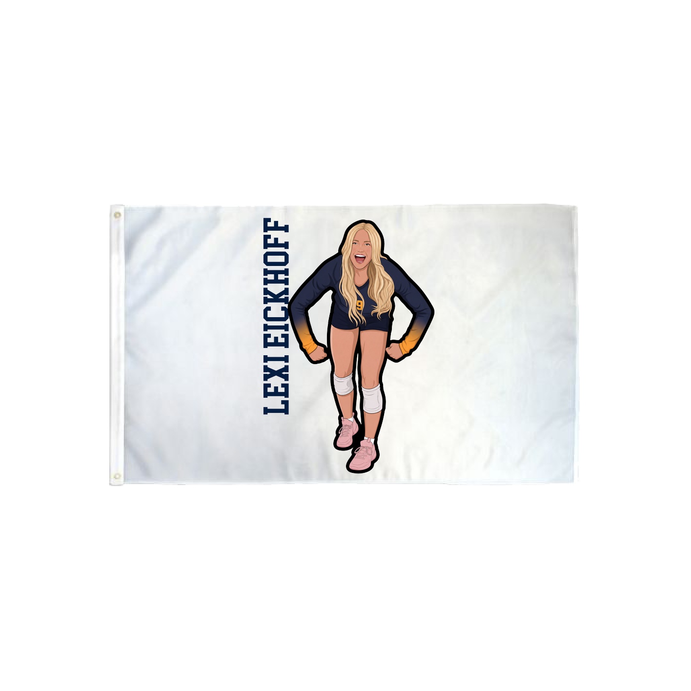 3x5 Flag — Name Vertical in Classic