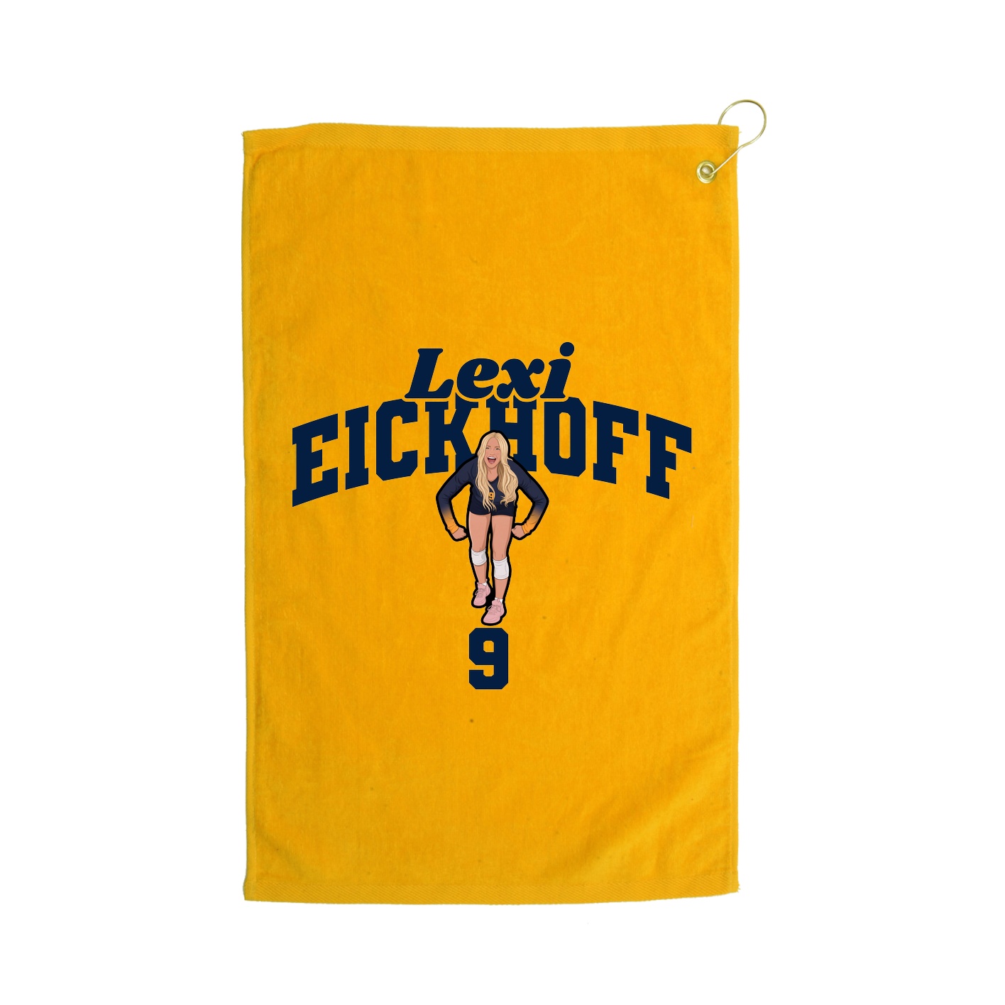 Golf Towel — Signature Arch in Gold