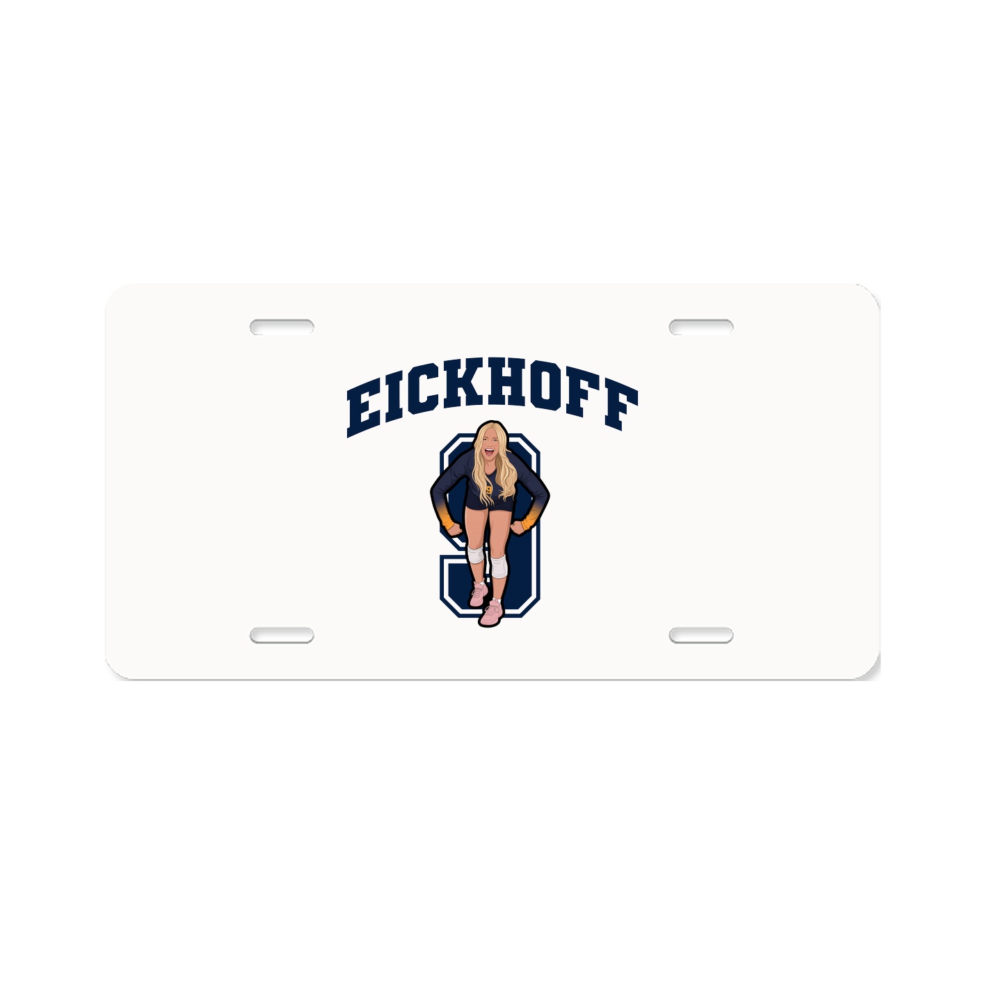 License Plate — Number in Classic