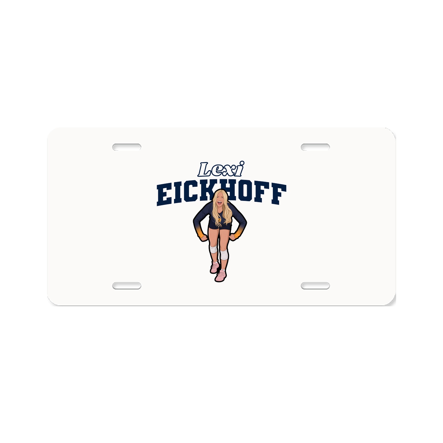 License Plate — Name Arch in Classic