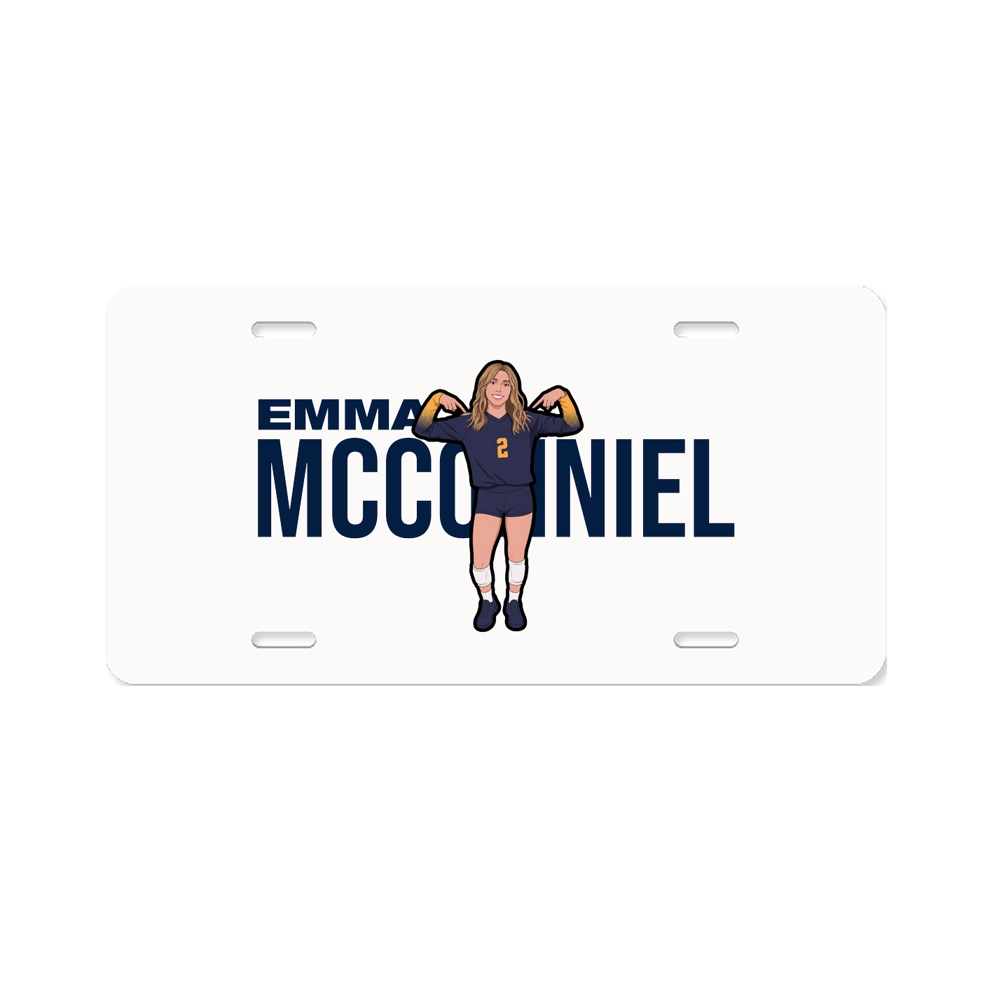 License Plate — Player Name in Classic