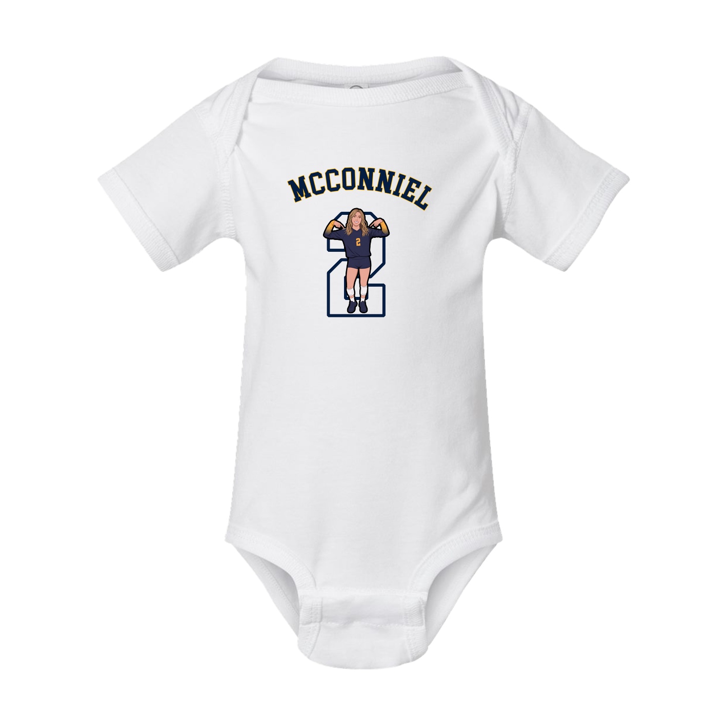 Baby Onesie — Shirsey Arch in White
