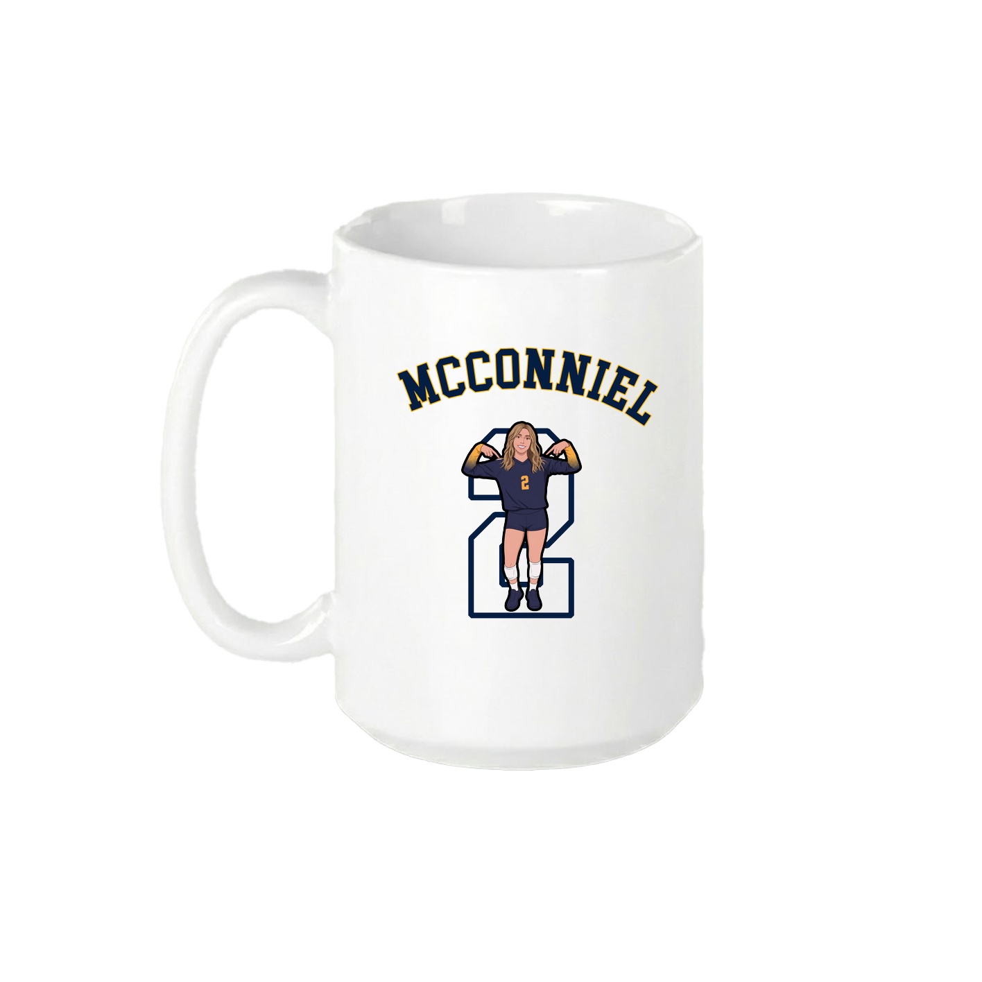 15oz Coffee Mug — Shirsey Arch in White
