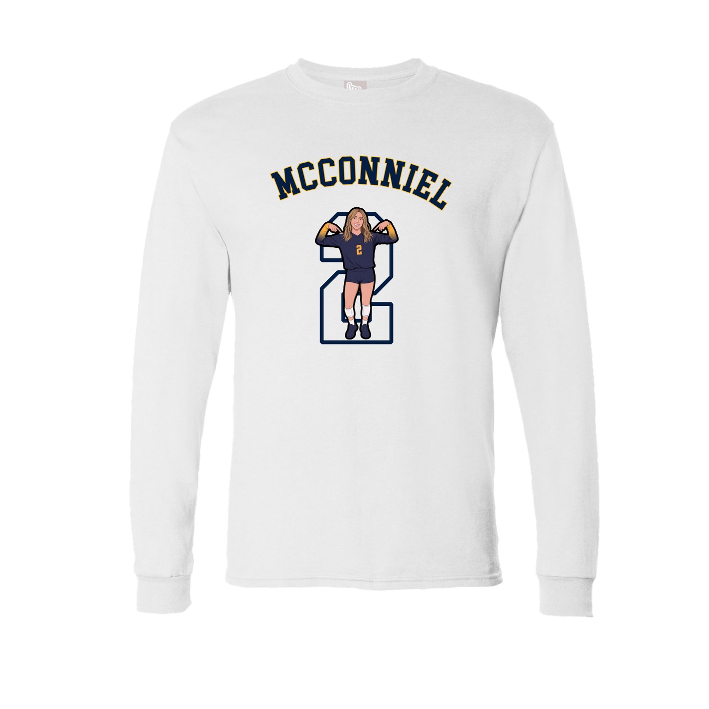 Long Sleeve Tee — Shirsey Arch in White